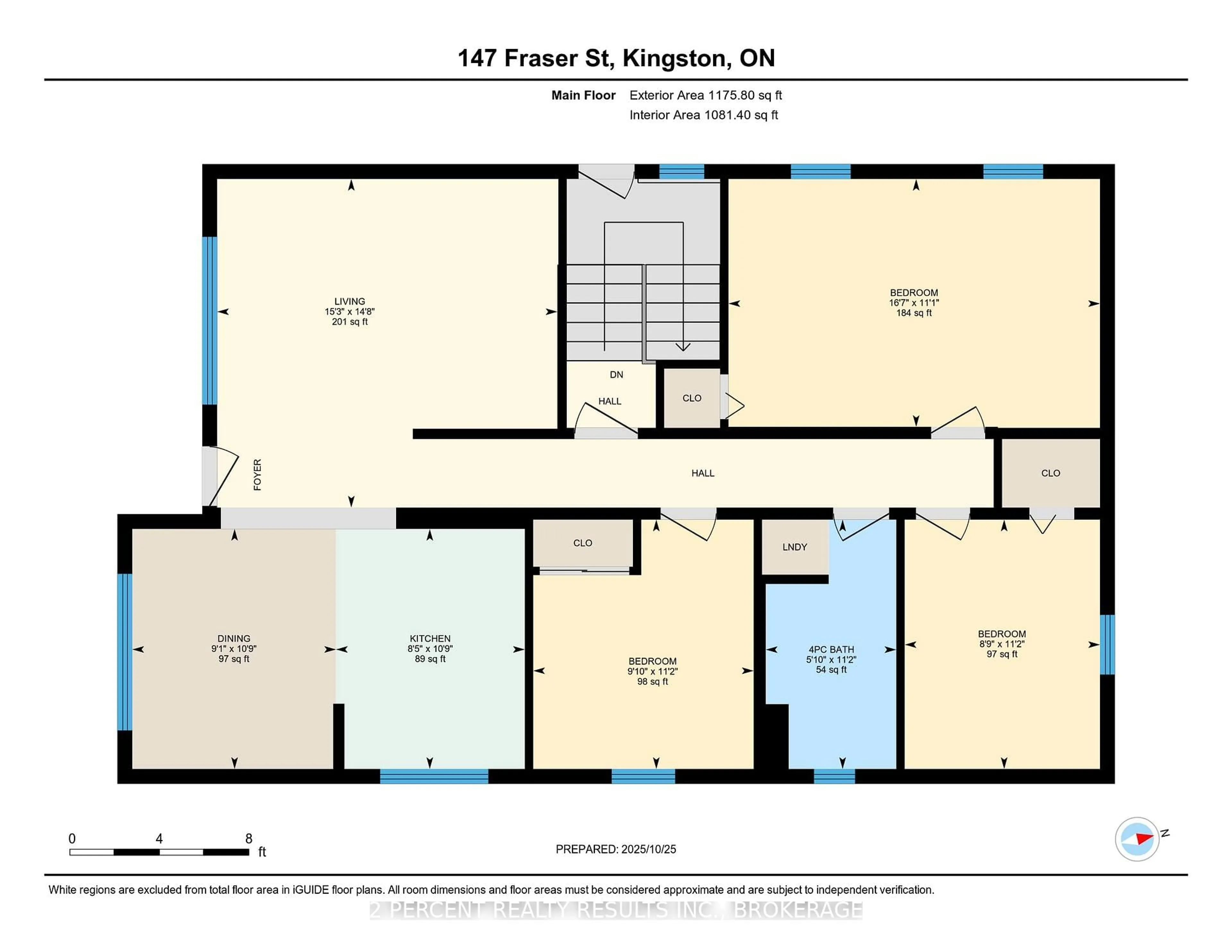 Floor plan for 147 Fraser St, Kingston Ontario K7K 2J1