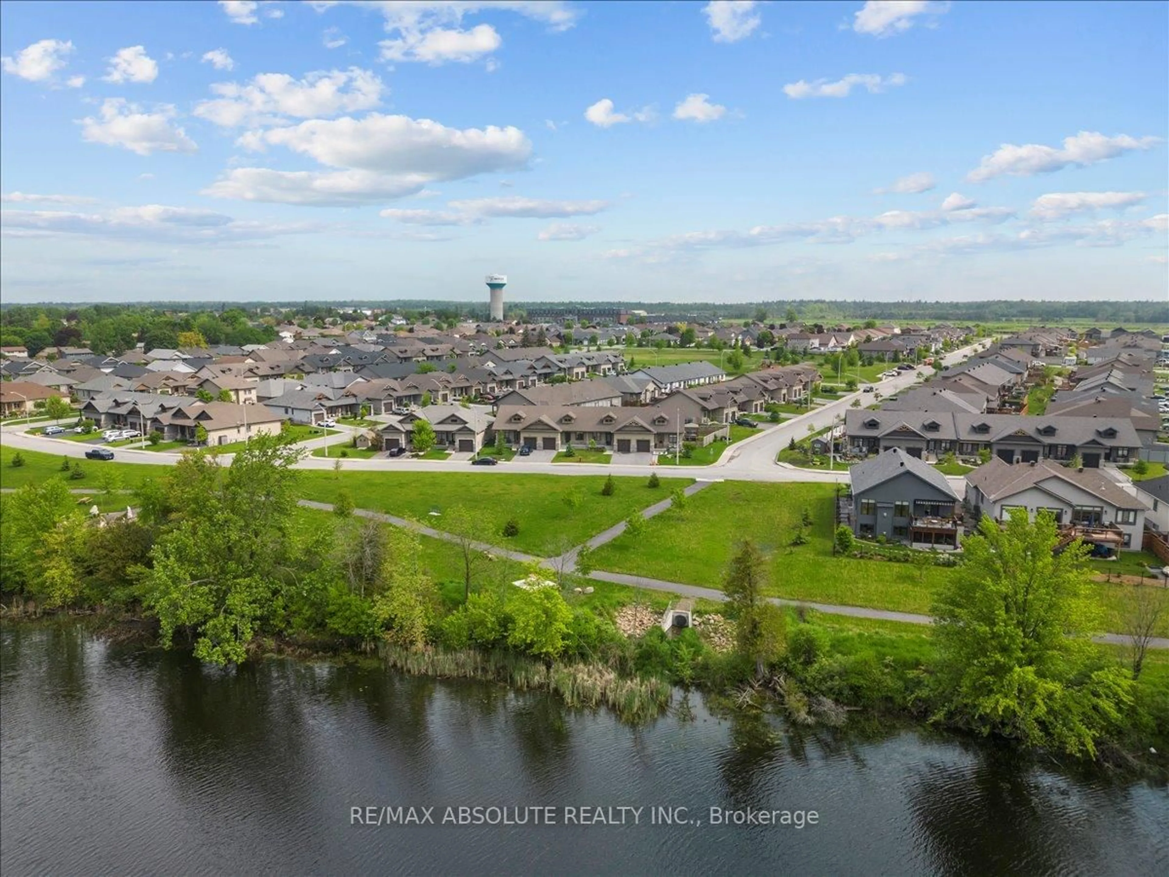 A pic from outside/outdoor area/front of a property/back of a property/a pic from drone, water/lake/river/ocean view for 19 ELMER WEST St, Almonte Ontario K0A 1A0