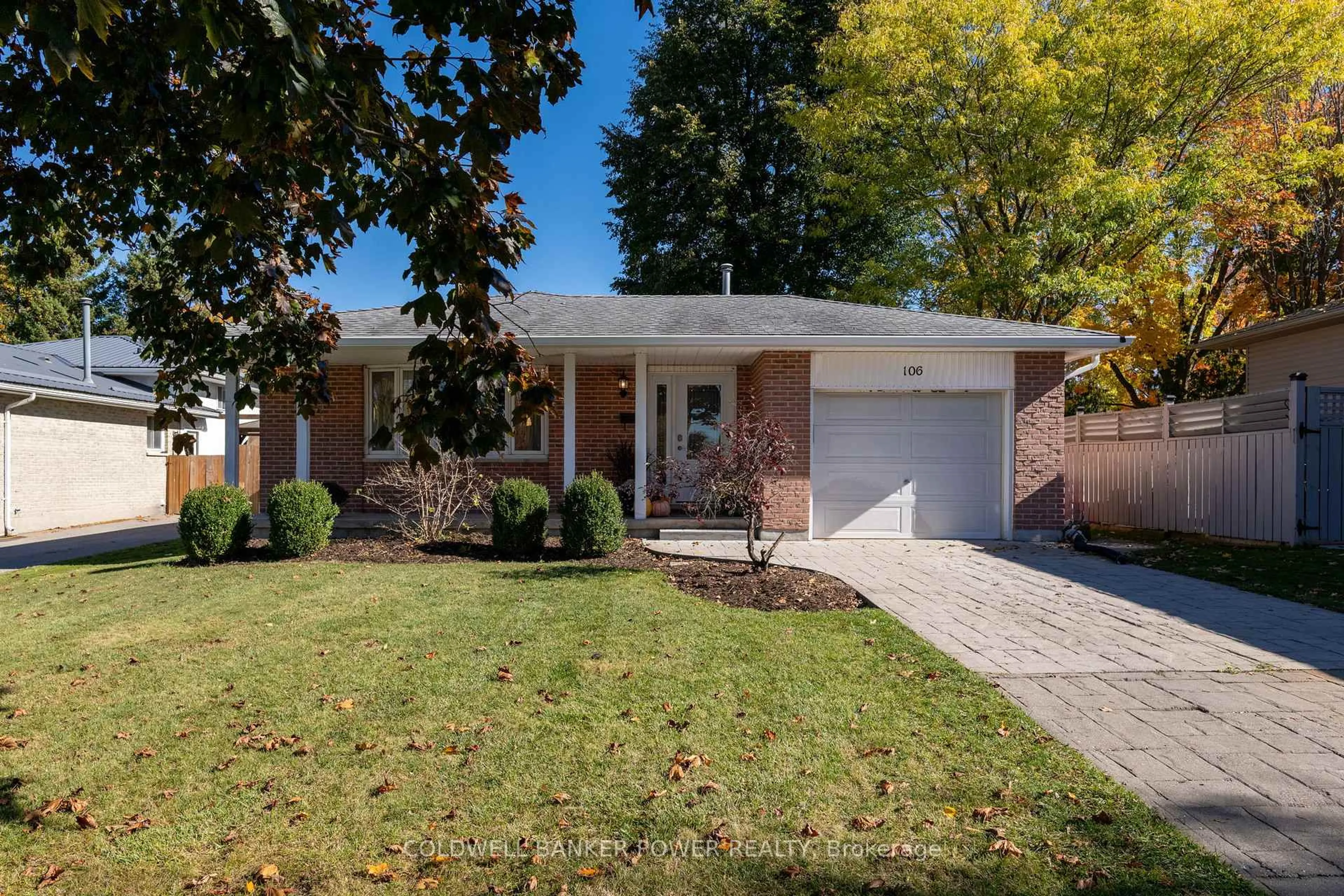 Home with brick exterior material, street for 106 Hazelwood Cres, Central Elgin Ontario N0L 1B0