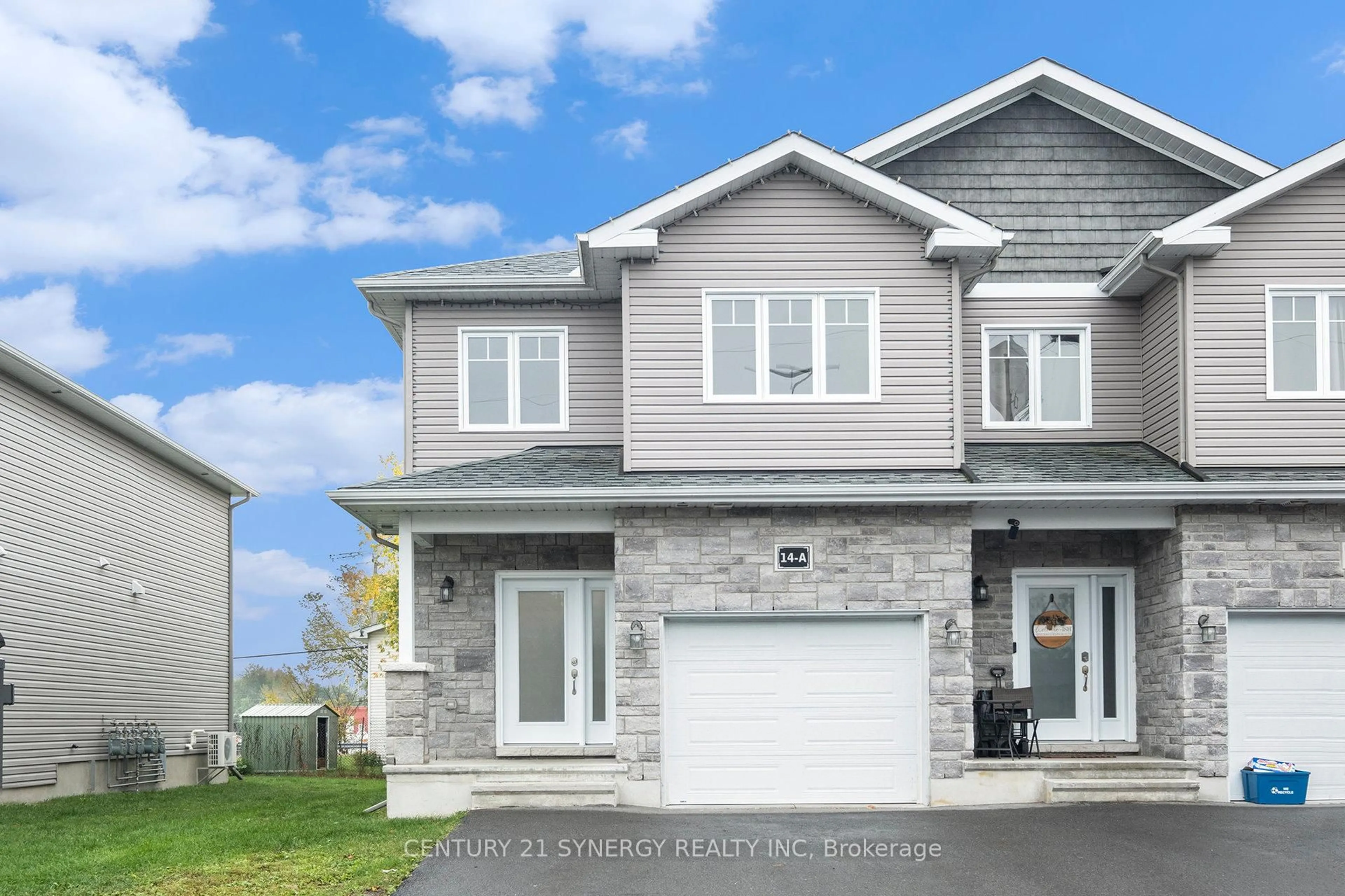 Home with vinyl exterior material, street for 14A George St, North Stormont Ontario K0A 1R0