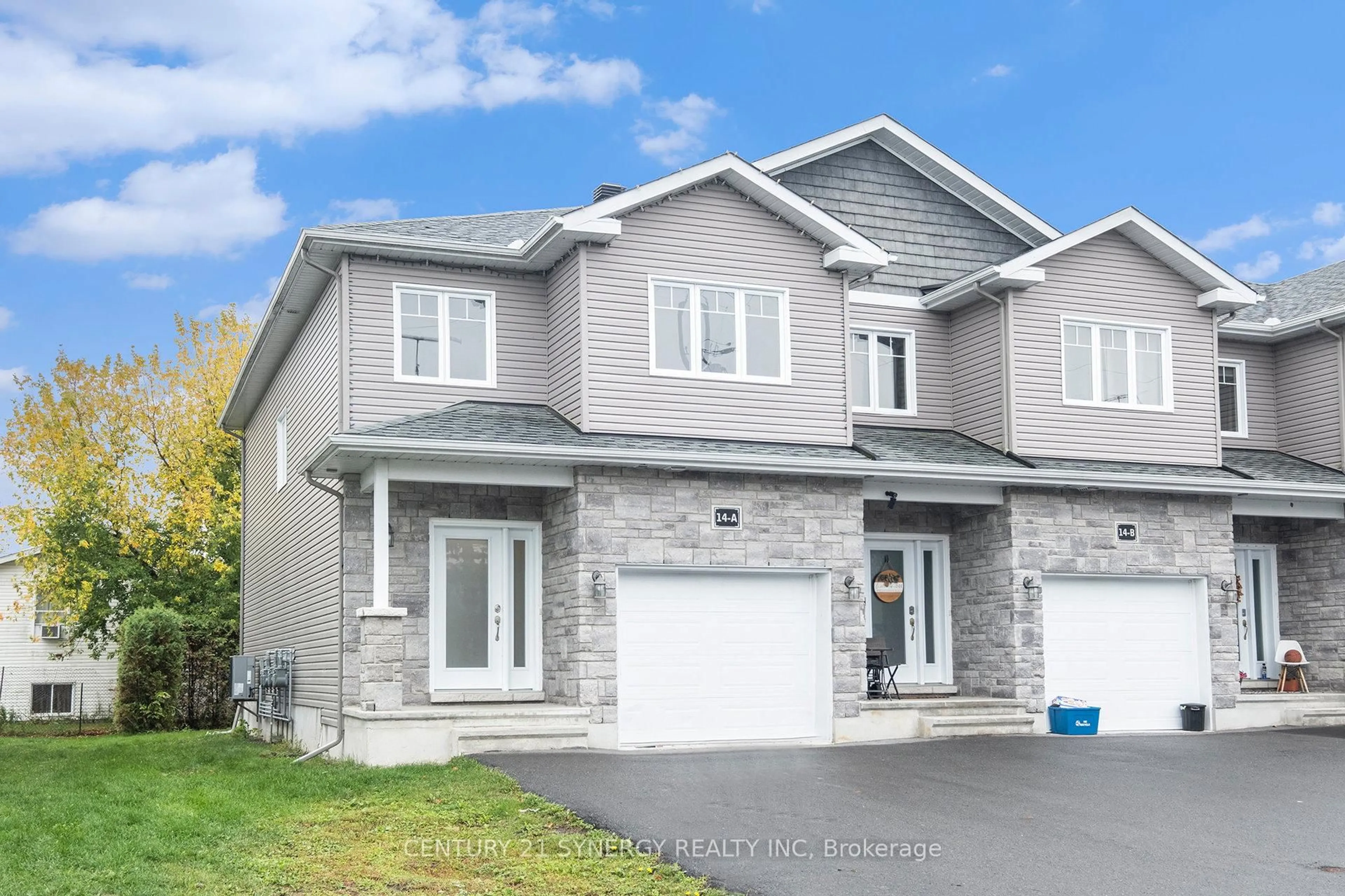 Home with vinyl exterior material, street for 14A George St, North Stormont Ontario K0A 1R0