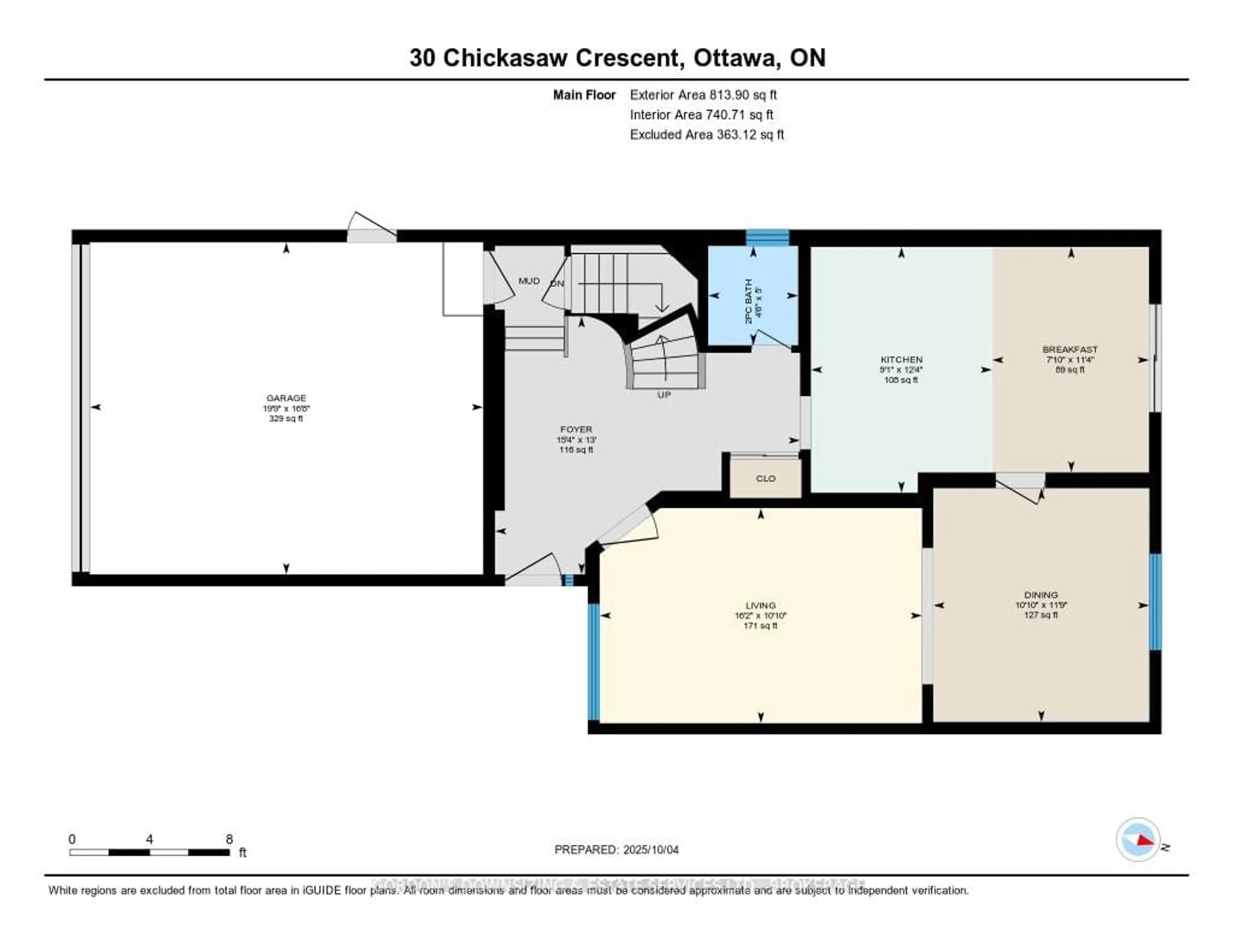 Floor plan for 30 Chickasaw Cres, Kanata Ontario K2M 1M5