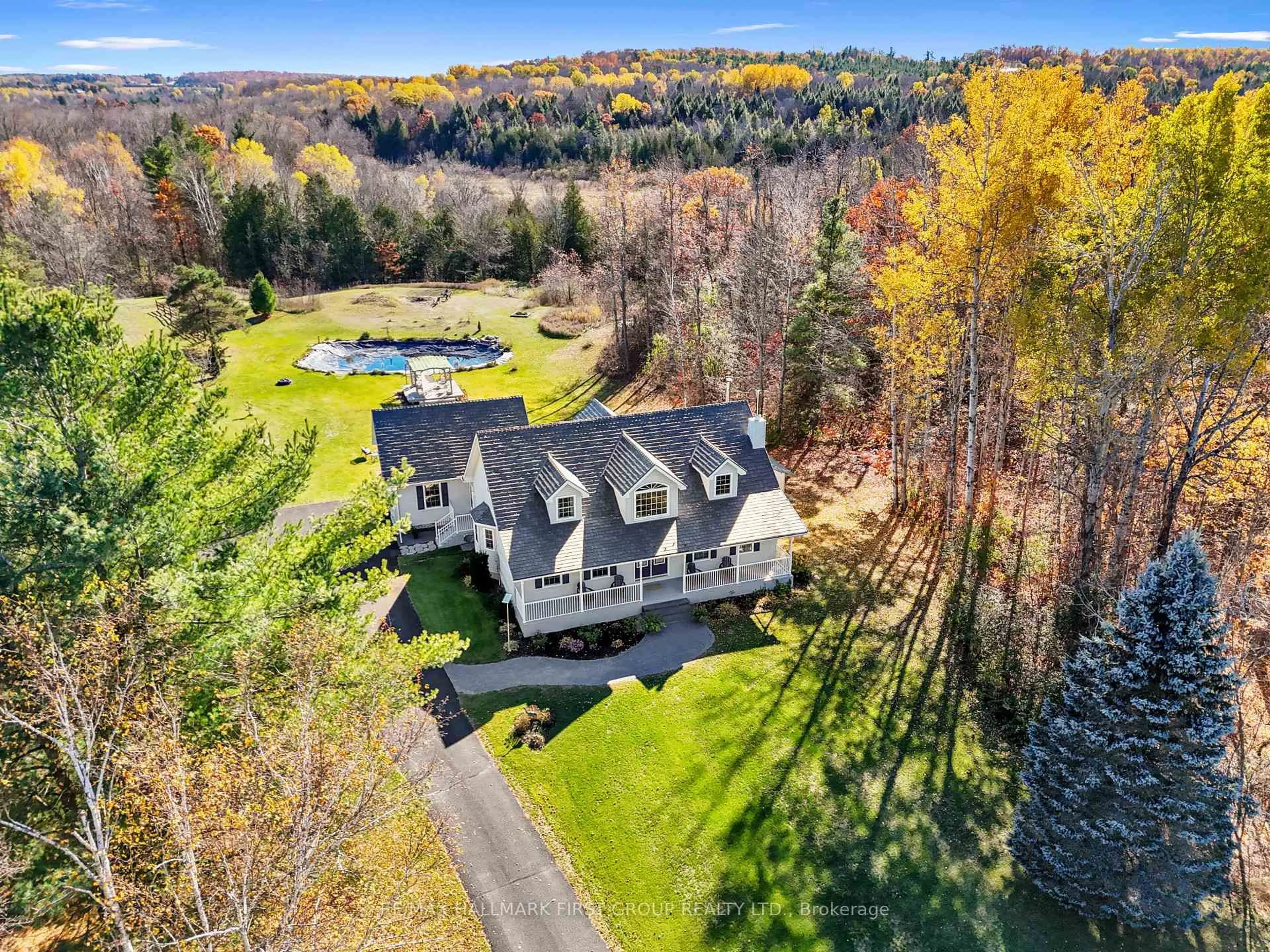 A pic from outside/outdoor area/front of a property/back of a property/a pic from drone, unknown for 14293 County 21 Rd, Cramahe Ontario K0K 1S0