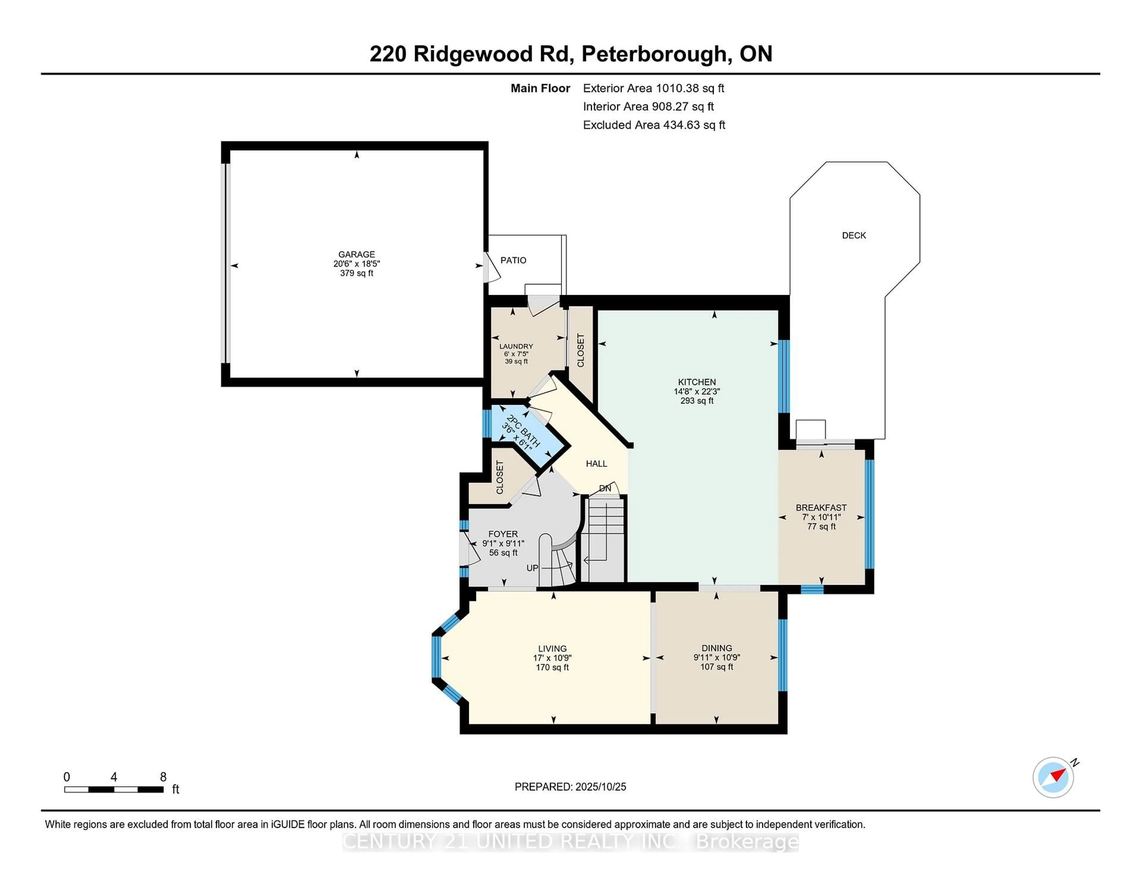 Floor plan for 220 Ridgewood Rd, Peterborough Ontario K9J 8A3