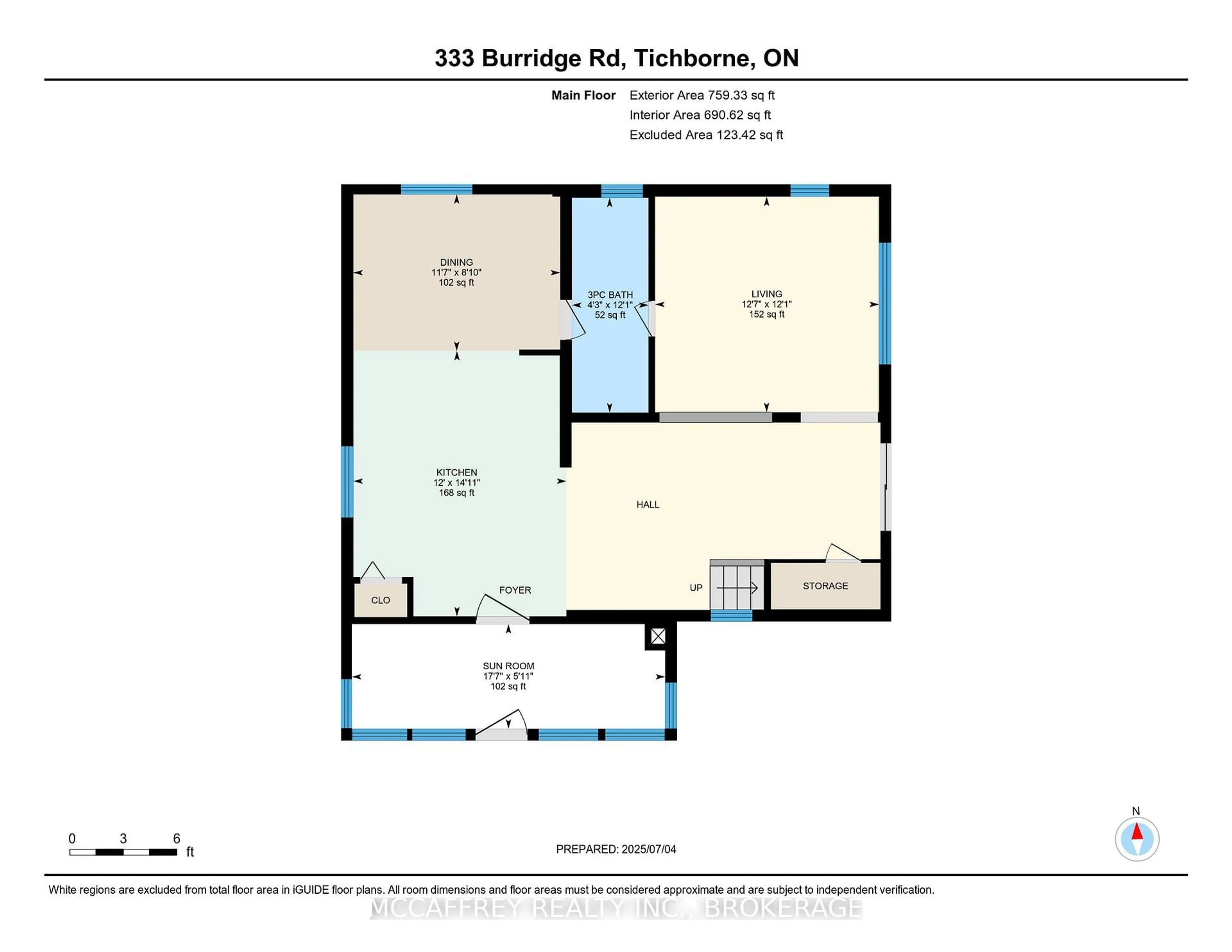 Floor plan for 333 Burridge Rd, Godfrey Ontario K0H 1T0