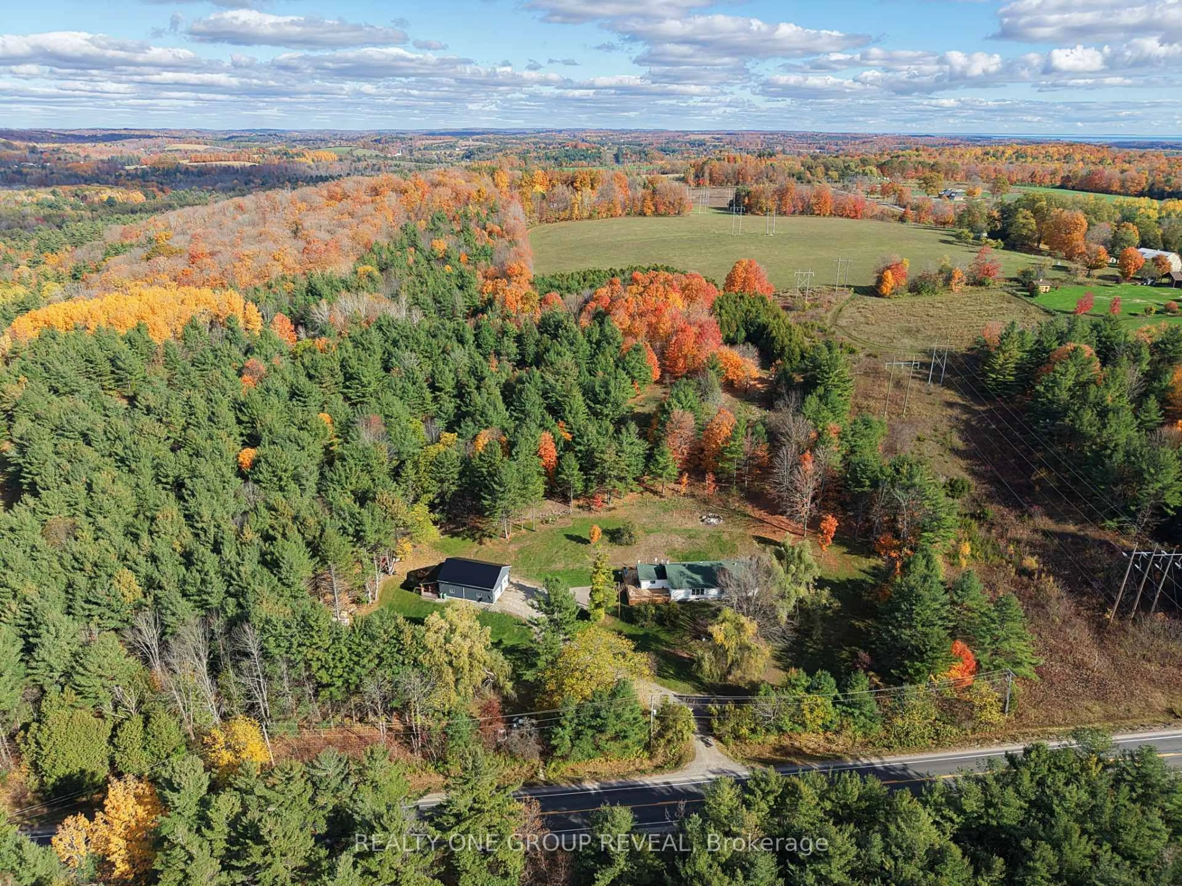 A pic from outside/outdoor area/front of a property/back of a property/a pic from drone, forest/trees view for 1179 County 23 Rd, Alnwick/Haldimand Ontario K0K 2G0