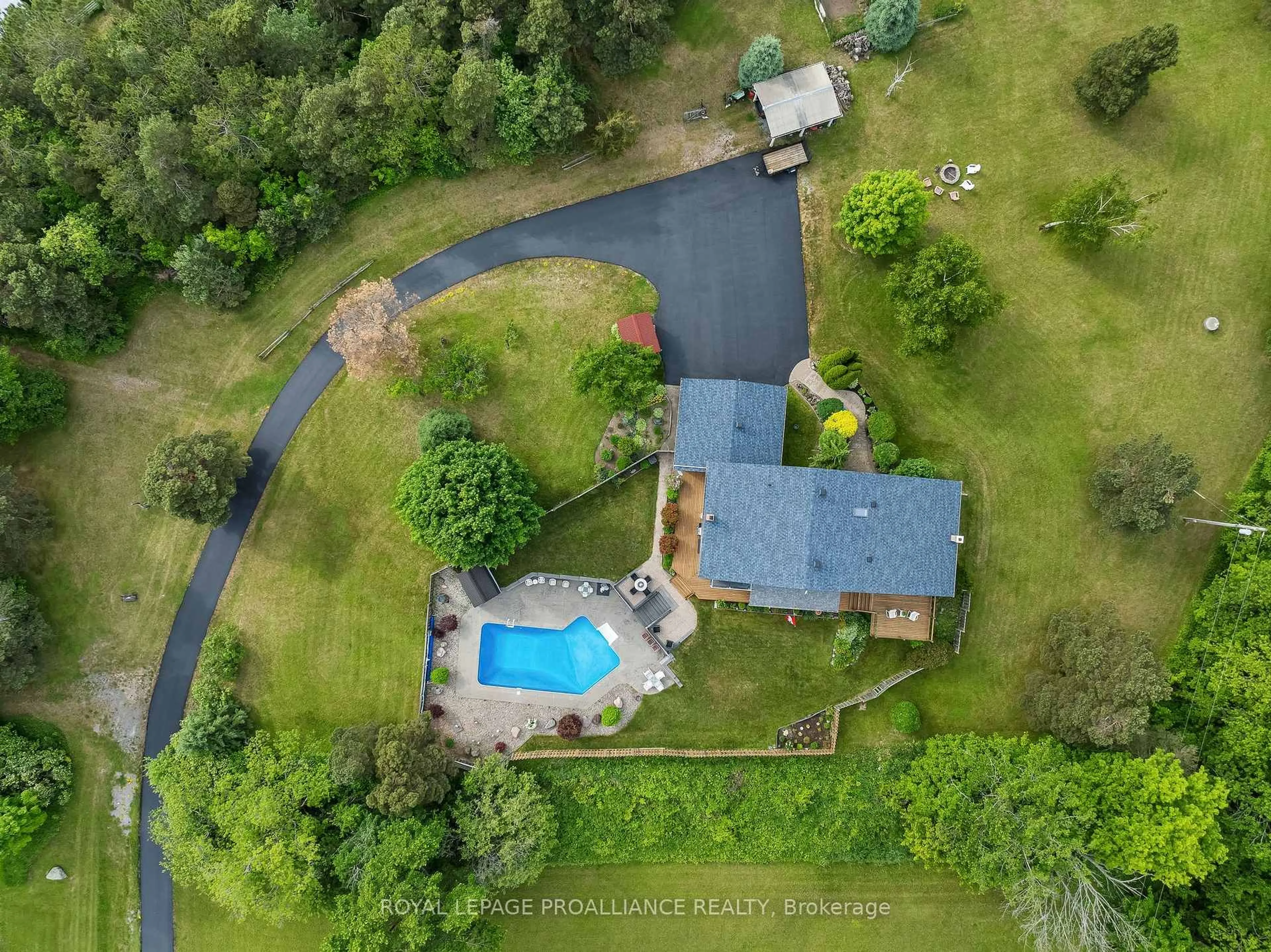 A pic from outside/outdoor area/front of a property/back of a property/a pic from drone, water/lake/river/ocean view for 748 County Rd 26, Brighton Ontario K0K 1H0