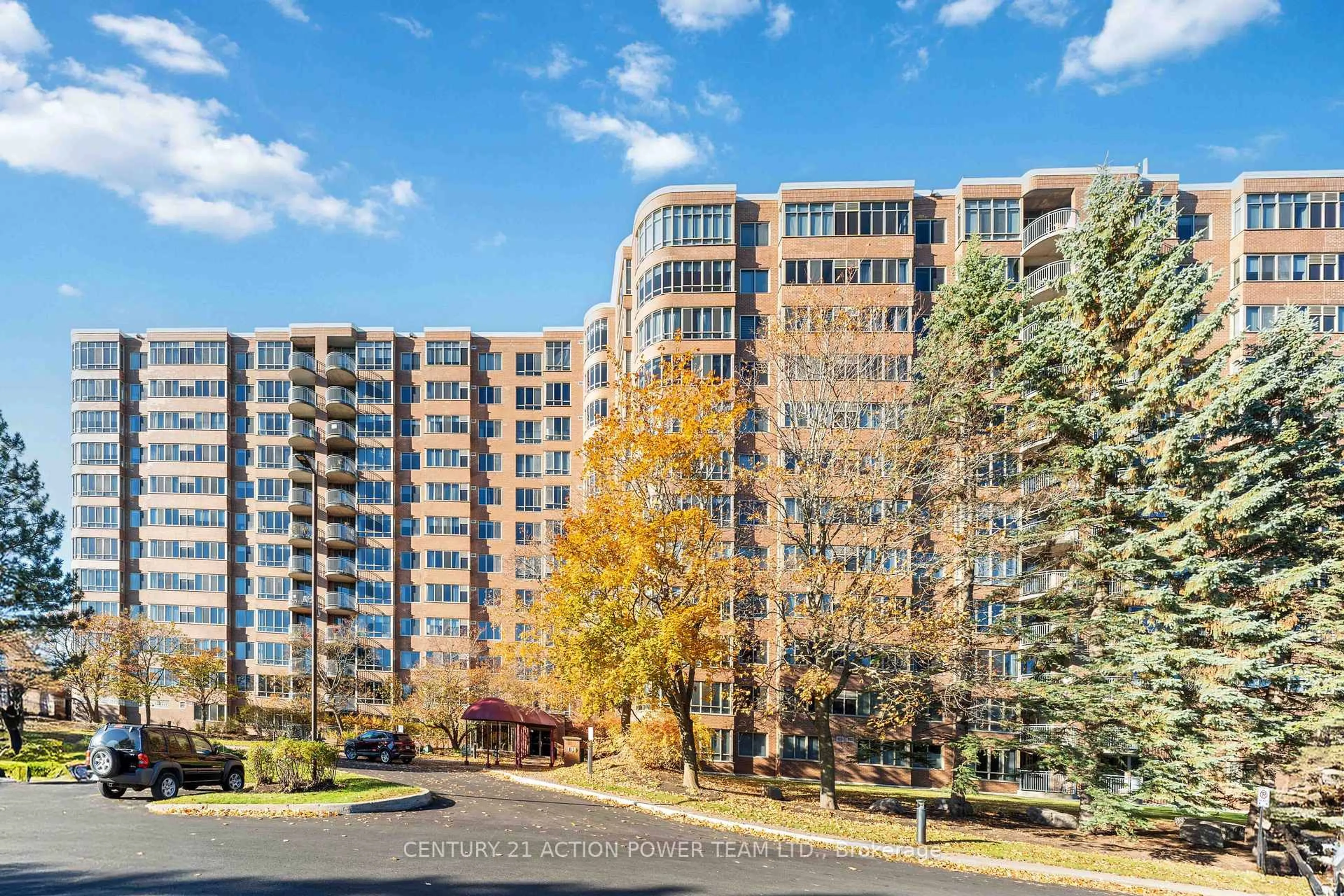 A pic from outside/outdoor area/front of a property/back of a property/a pic from drone, city buildings view from balcony for 100 Grant Carmen Dr #1216, Ottawa Ontario K2E 8B8