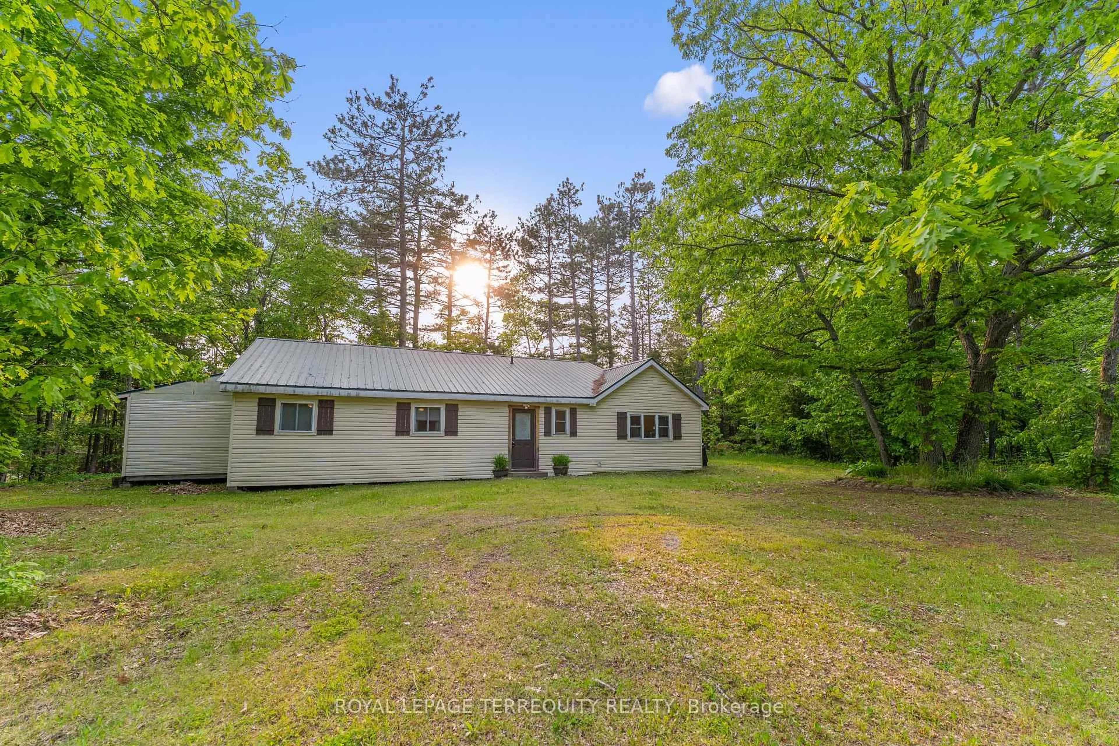 A pic from outside/outdoor area/front of a property/back of a property/a pic from drone, forest/trees view for 240 Burnt Dam Rd, Havelock-Belmont-Methuen Ontario K0L 1Z0
