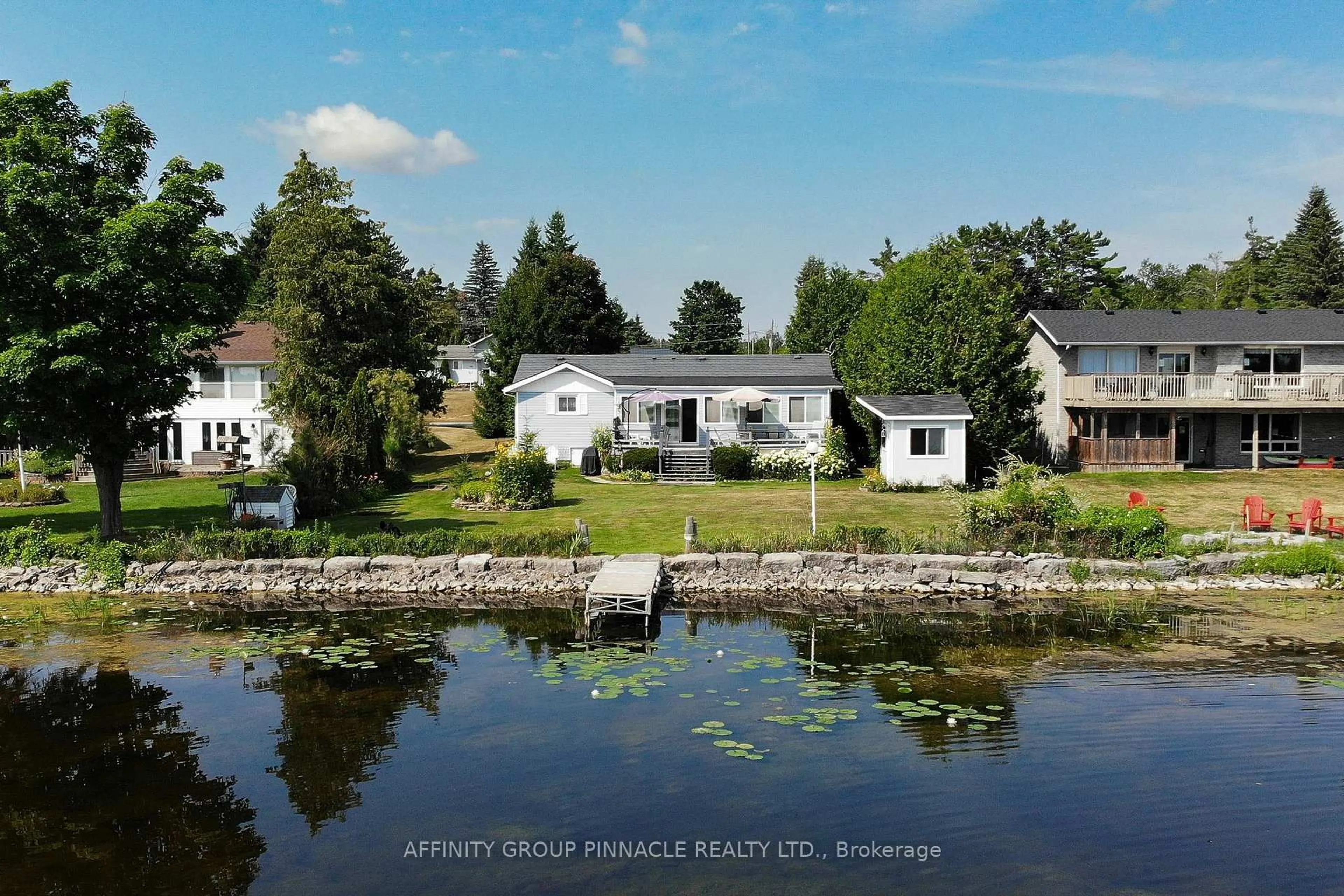 A pic from outside/outdoor area/front of a property/back of a property/a pic from drone, street for 11 Lakeview Cres, Kawartha Lakes Ontario K0M 1A0