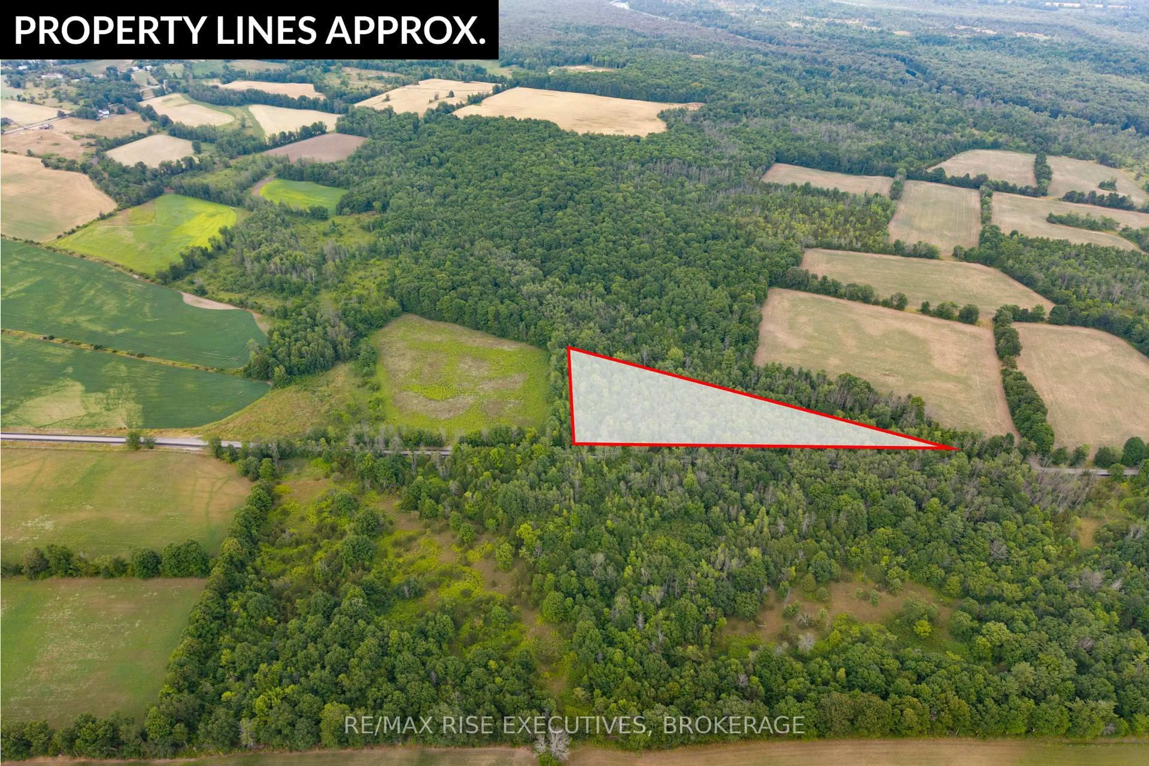 A pic from outside/outdoor area/front of a property/back of a property/a pic from drone, forest/trees view for 5229 German Rd, Yarker Ontario K0K 3N0