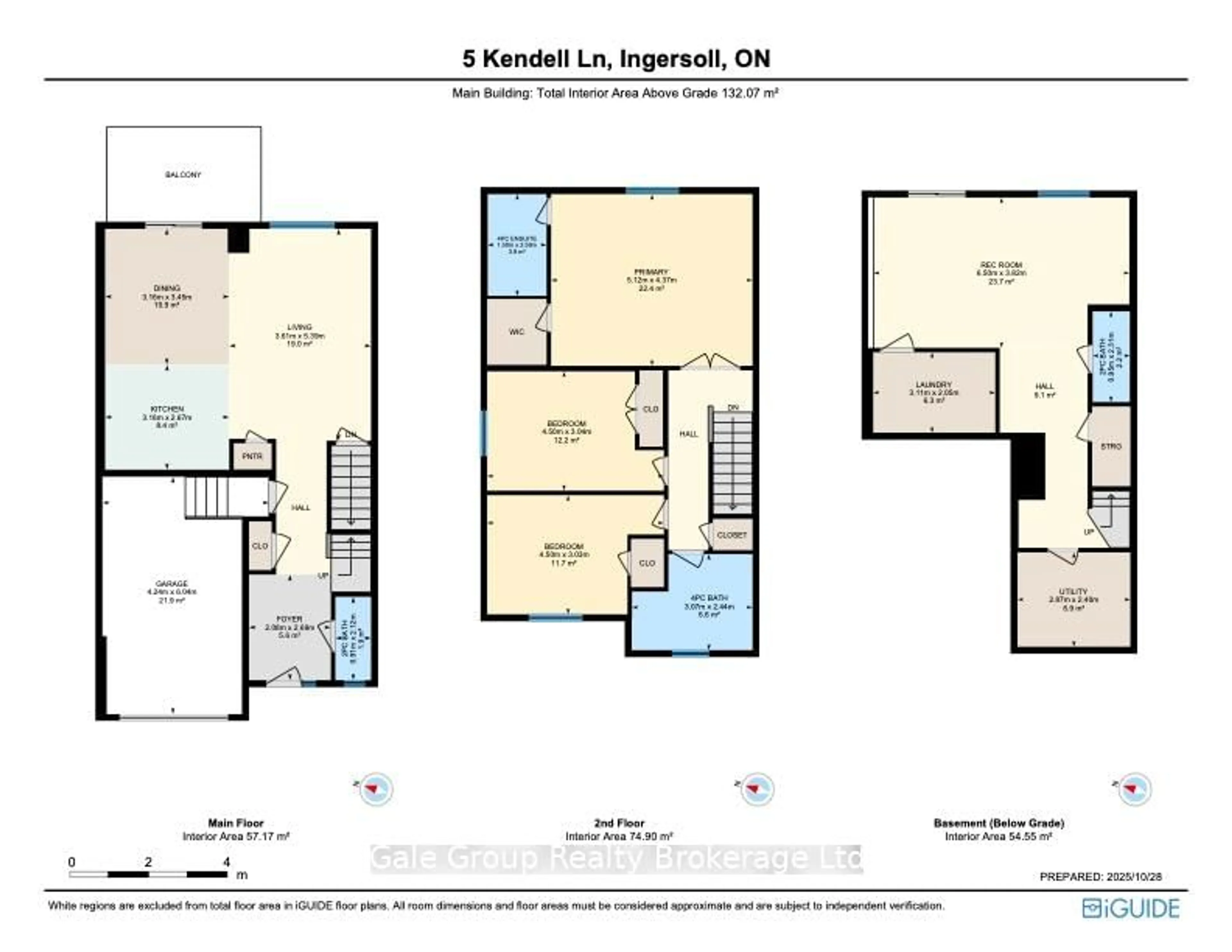Floor plan for 5 Kendell Lane, Ingersoll Ontario N5C 0B7
