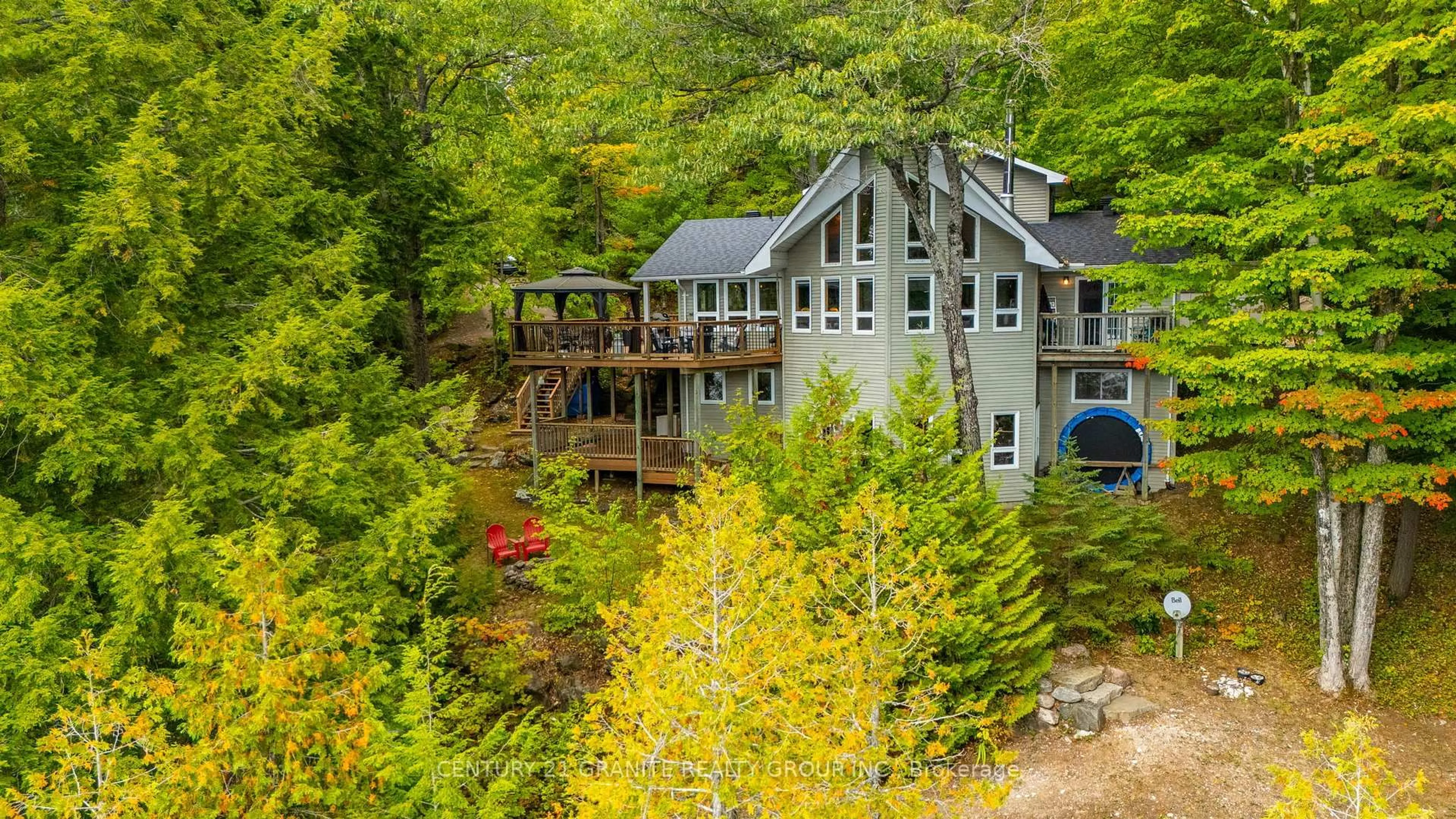 A pic from outside/outdoor area/front of a property/back of a property/a pic from drone, unknown for 1140 Regal Tr, Highlands East Ontario K0L 1C0