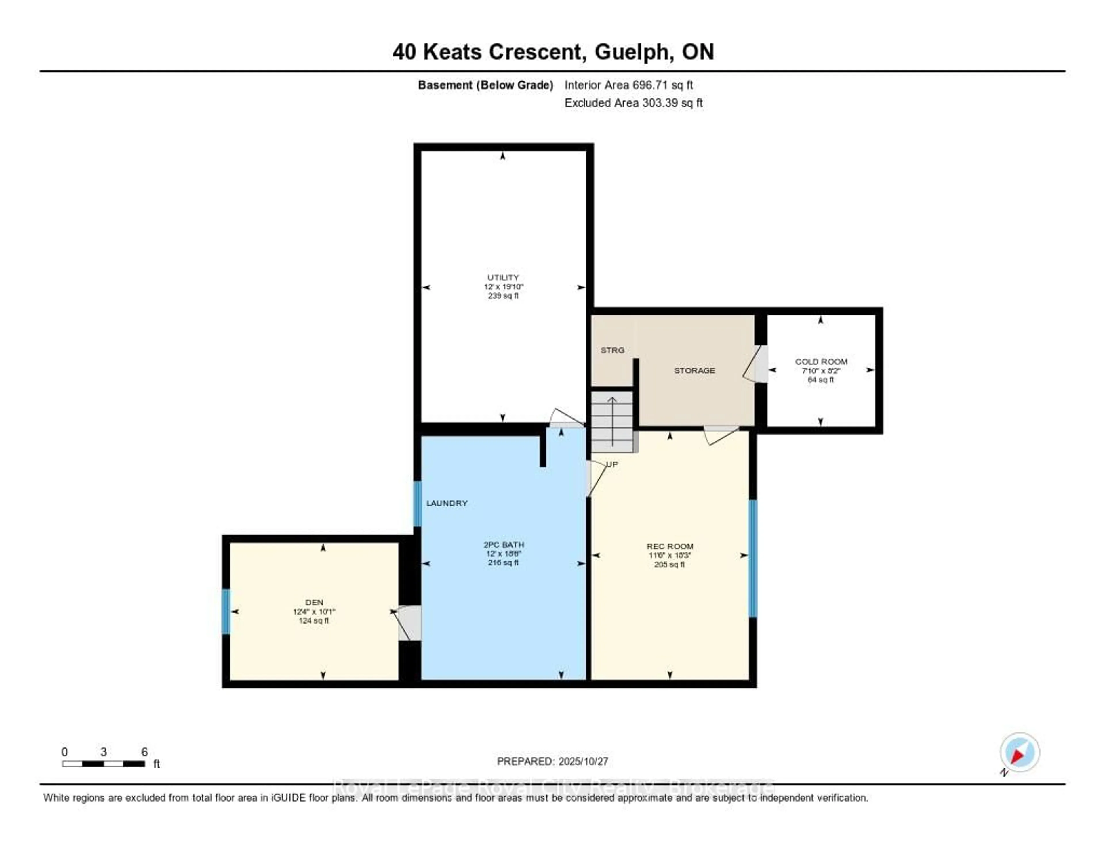 Floor plan for 40 Keats Cres, Guelph Ontario N1G 3B2