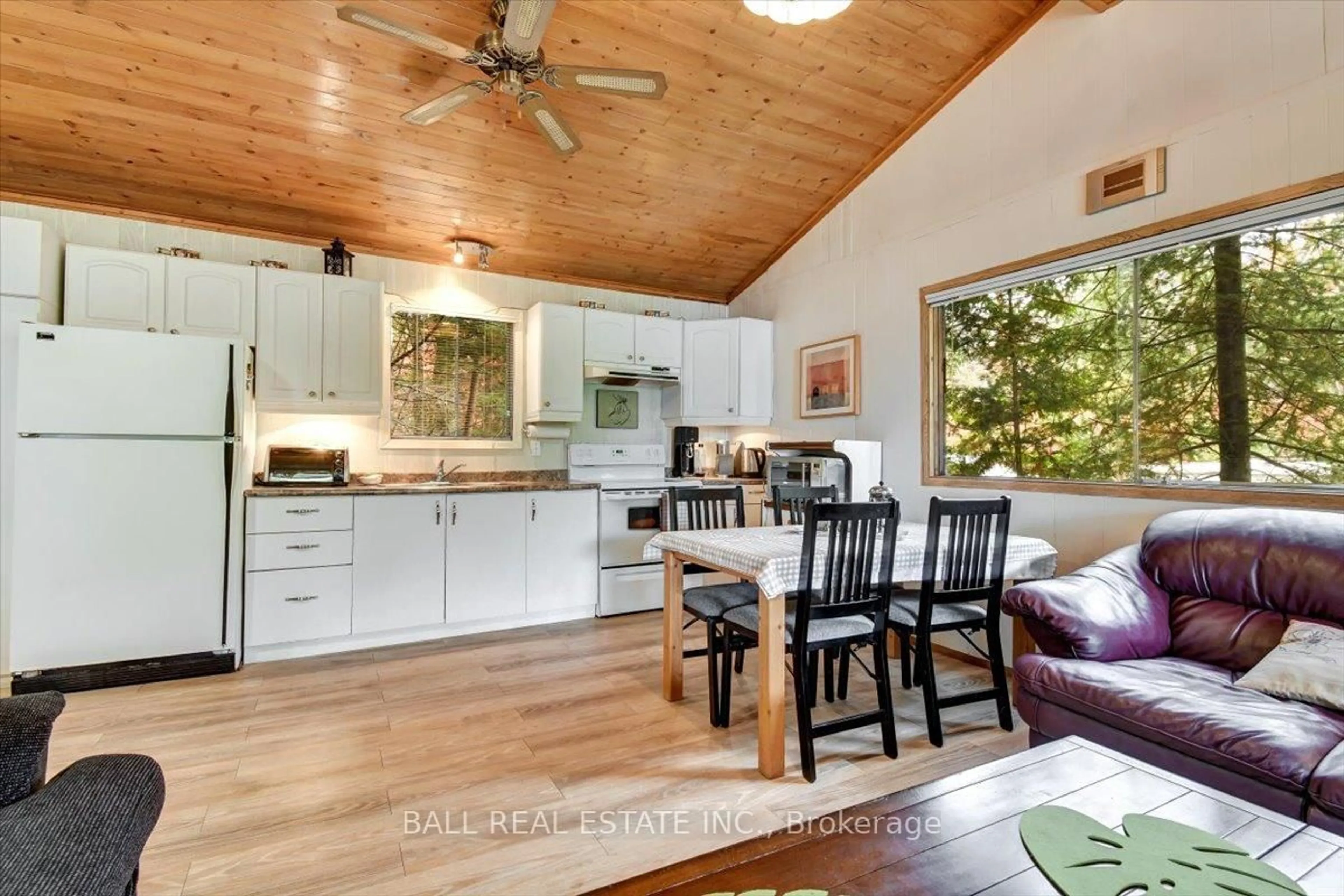 Open concept kitchen, wood/laminate floor for 40 South Jordan Lake Rd, Hastings Ontario K0L 1W0