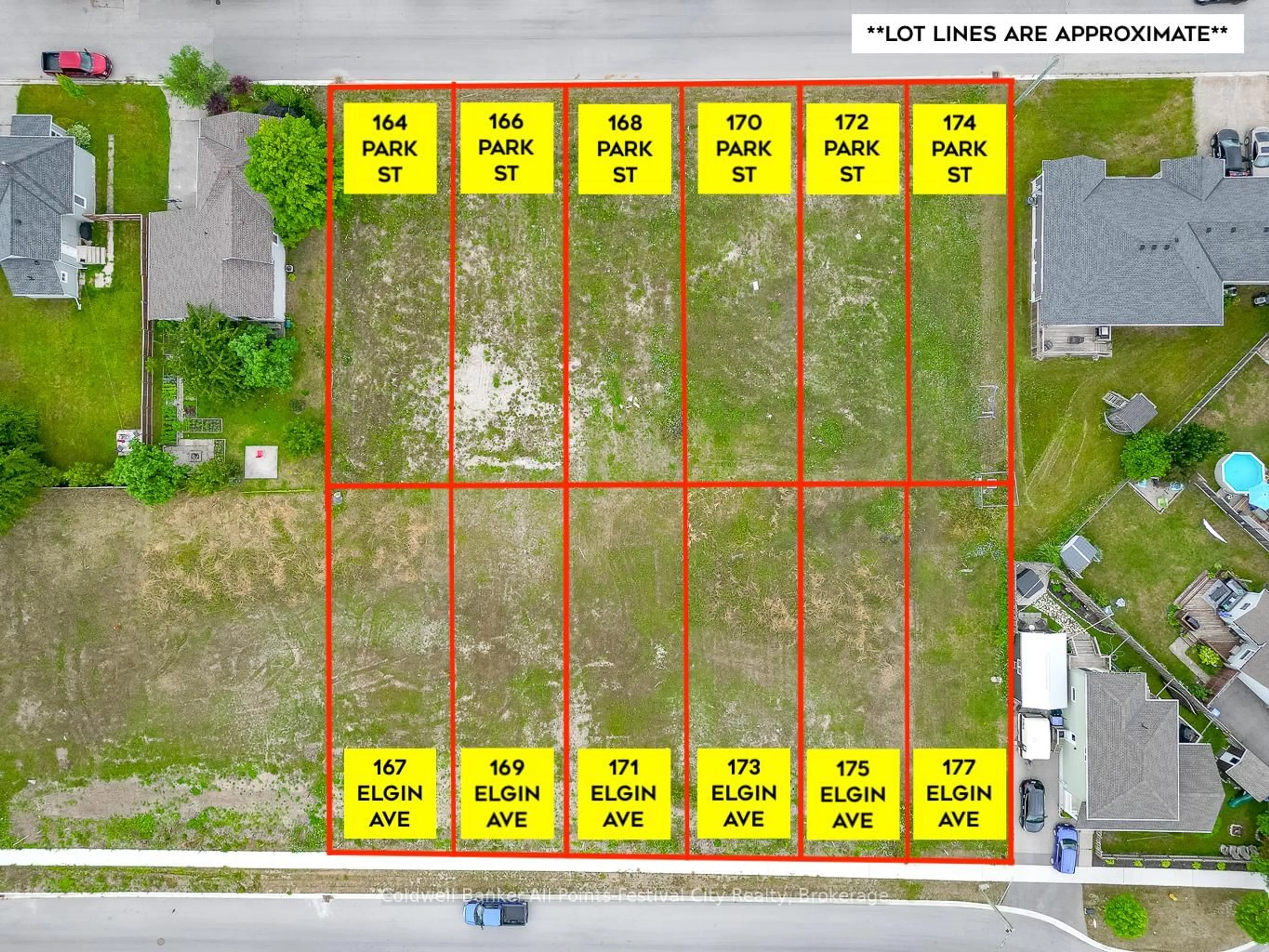 A pic from outside/outdoor area/front of a property/back of a property/a pic from drone, street for 171 Elgin Ave, Goderich Ontario N7A 1K7