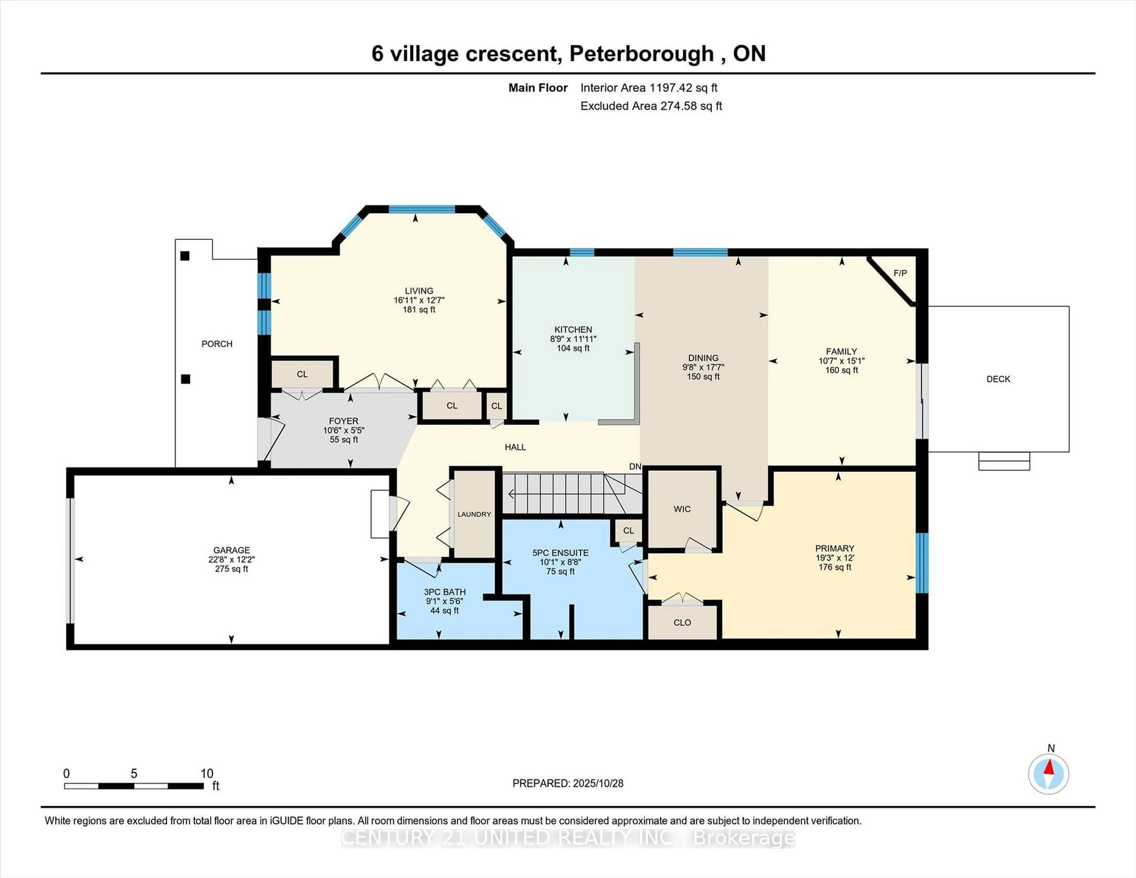 Floor plan for 6 Village Cres, Peterborough Ontario K9J 8S7