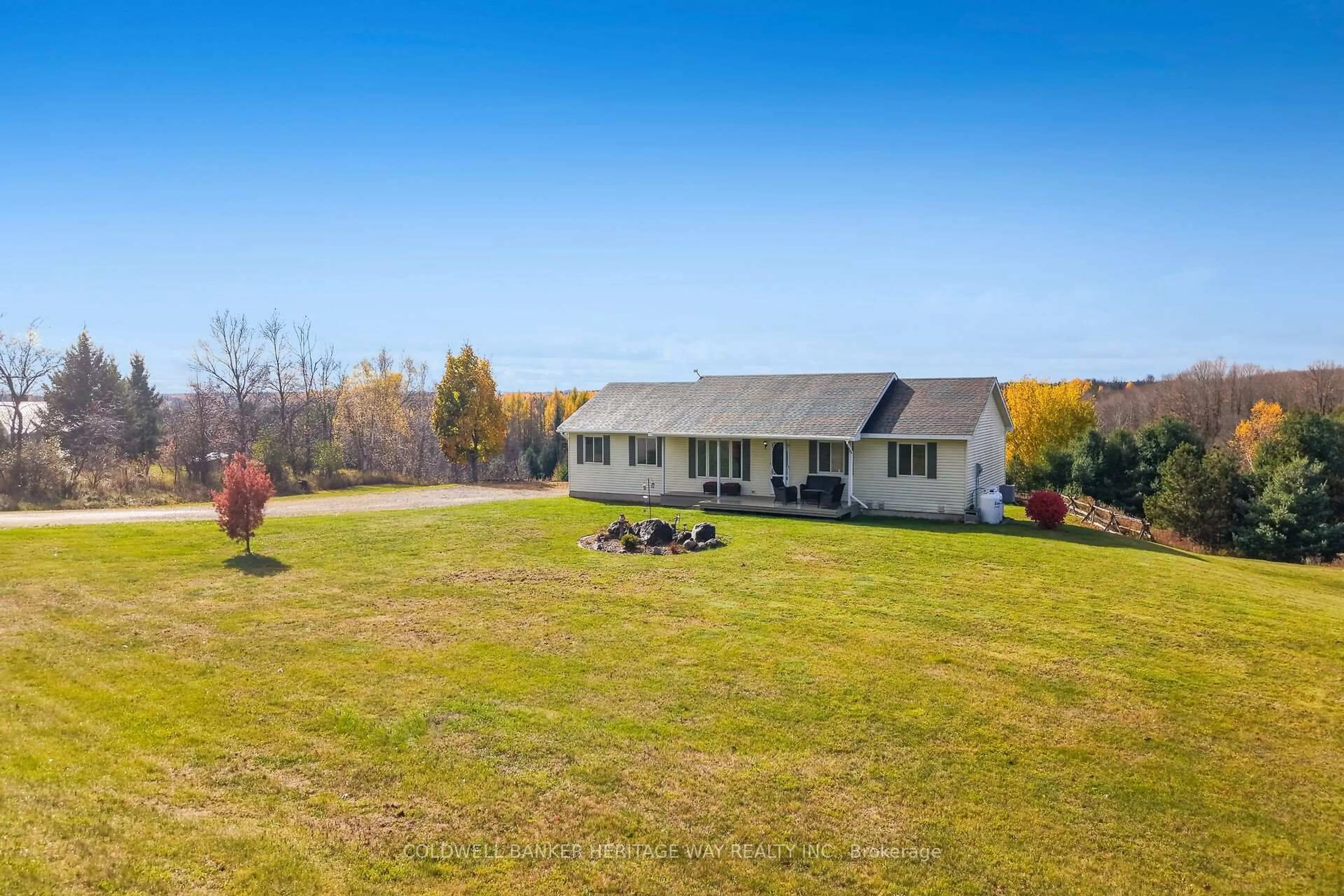 A pic from outside/outdoor area/front of a property/back of a property/a pic from drone, water/lake/river/ocean view for 1947 Rosetta Rd, Lanark Ontario K0G 1K0