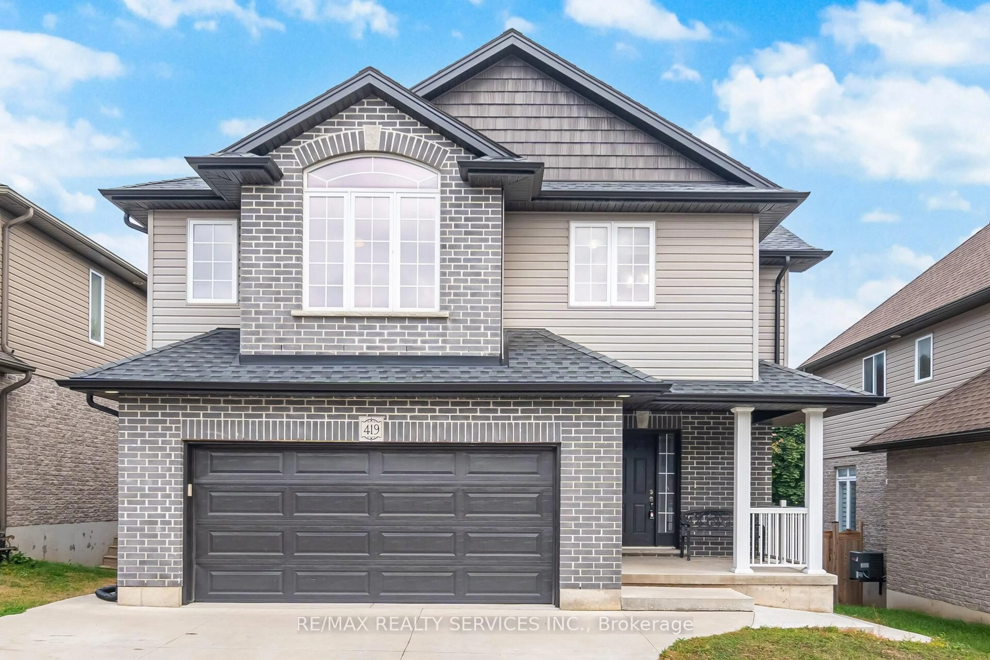 Home with brick exterior material, street for 419 Alan Cres, Woodstock Ontario N4S 0B9