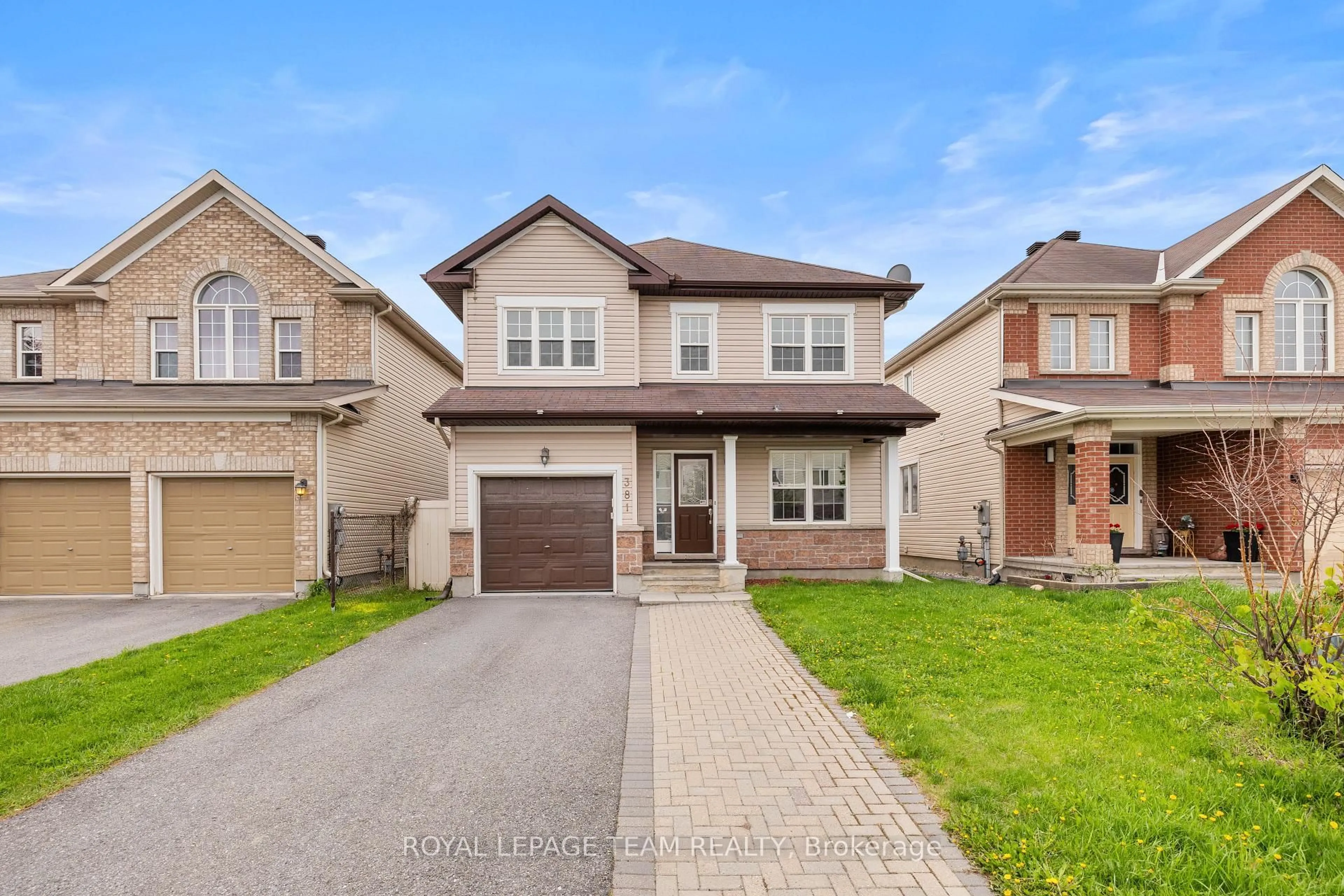 Home with brick exterior material, street for 381 Moffatt Pond Crt, Ottawa Ontario K2J 0C9