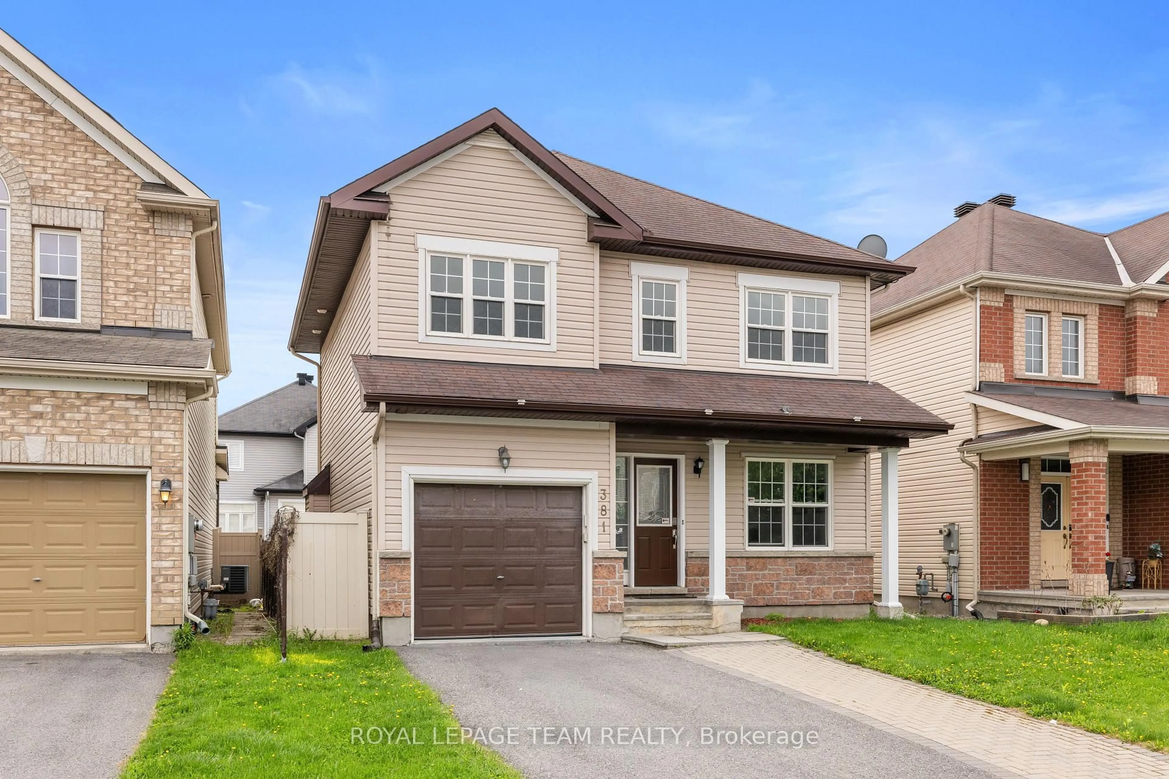 Home with brick exterior material, street for 381 Moffatt Pond Crt, Ottawa Ontario K2J 0C9