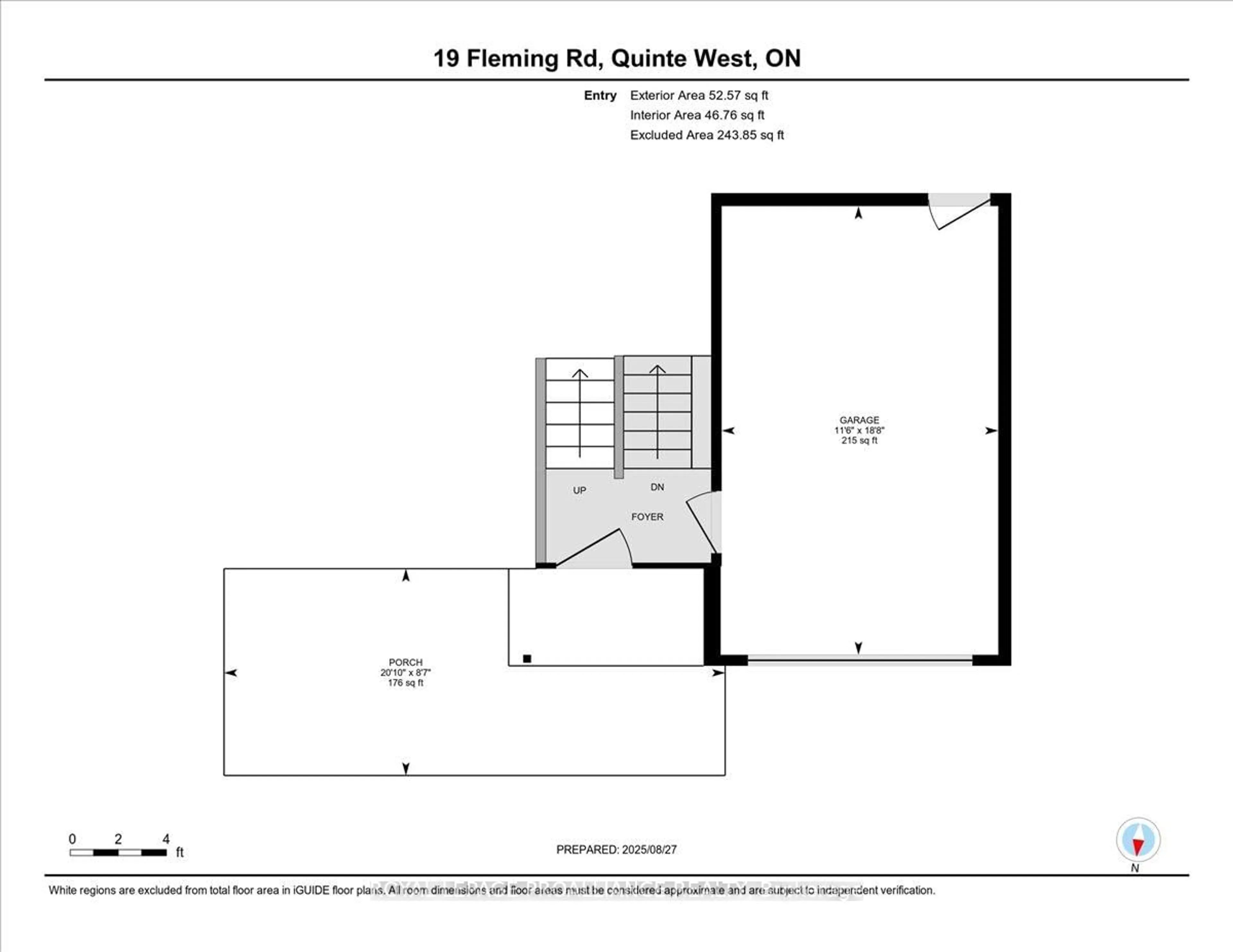 Floor plan for 19 Fleming Rd, Quinte West Ontario K8V 6P6