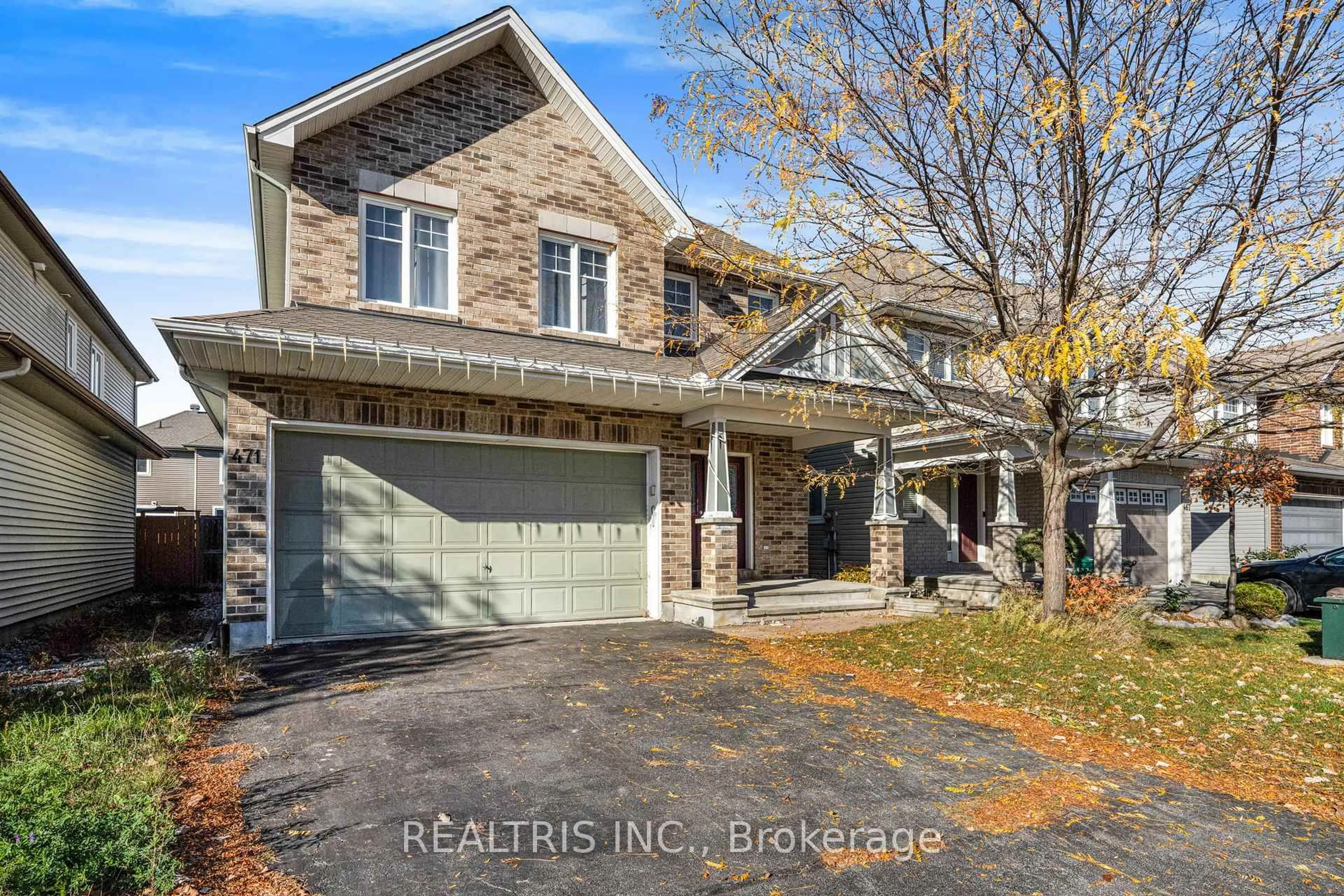 Home with brick exterior material, street for 471 Creekview Way, Ottawa Ontario K1T 0J4