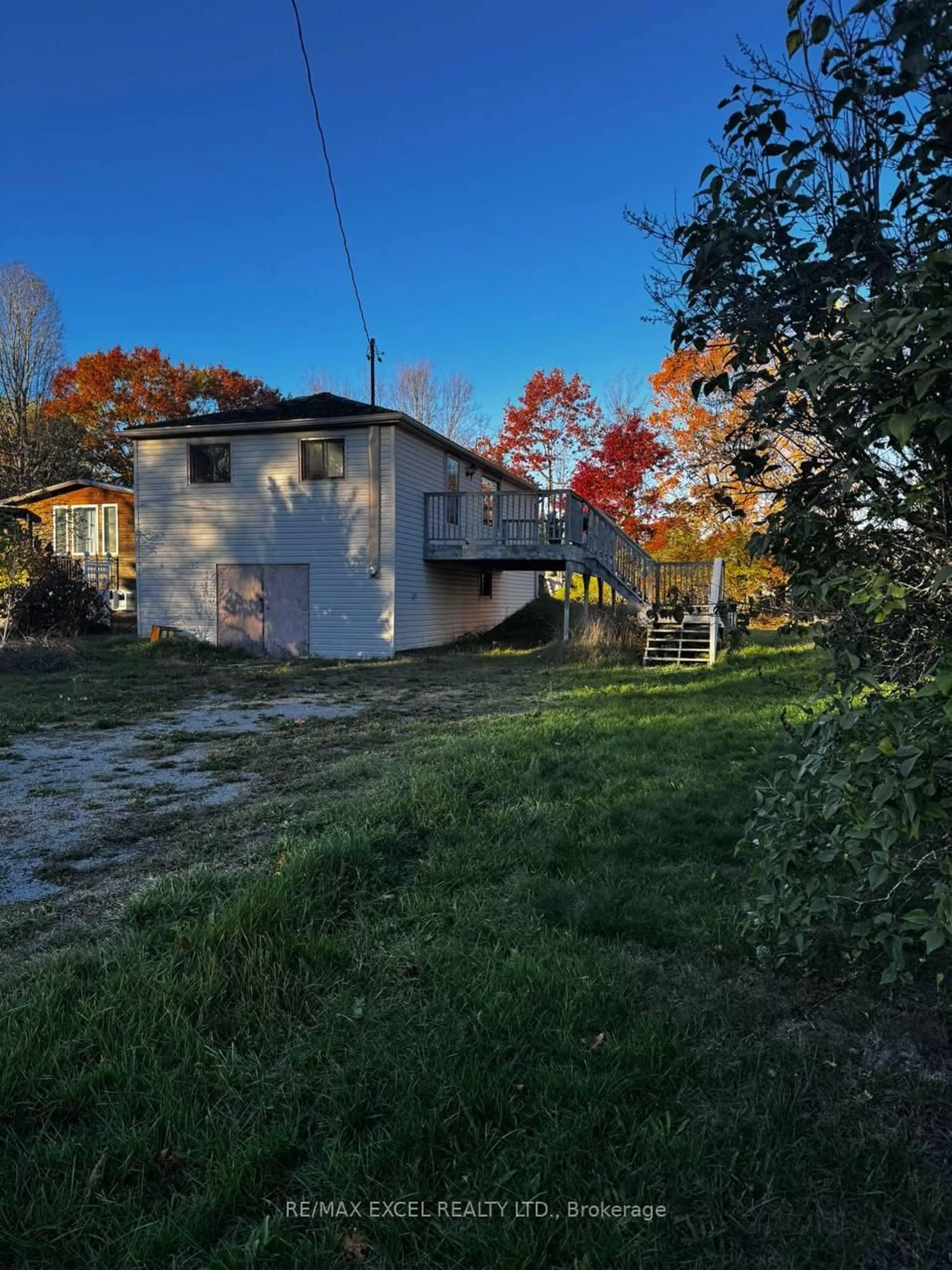 A pic from outside/outdoor area/front of a property/back of a property/a pic from drone, street for 19 Lakeview Cottage Rd, Kawartha Lakes Ontario K0M 2B0
