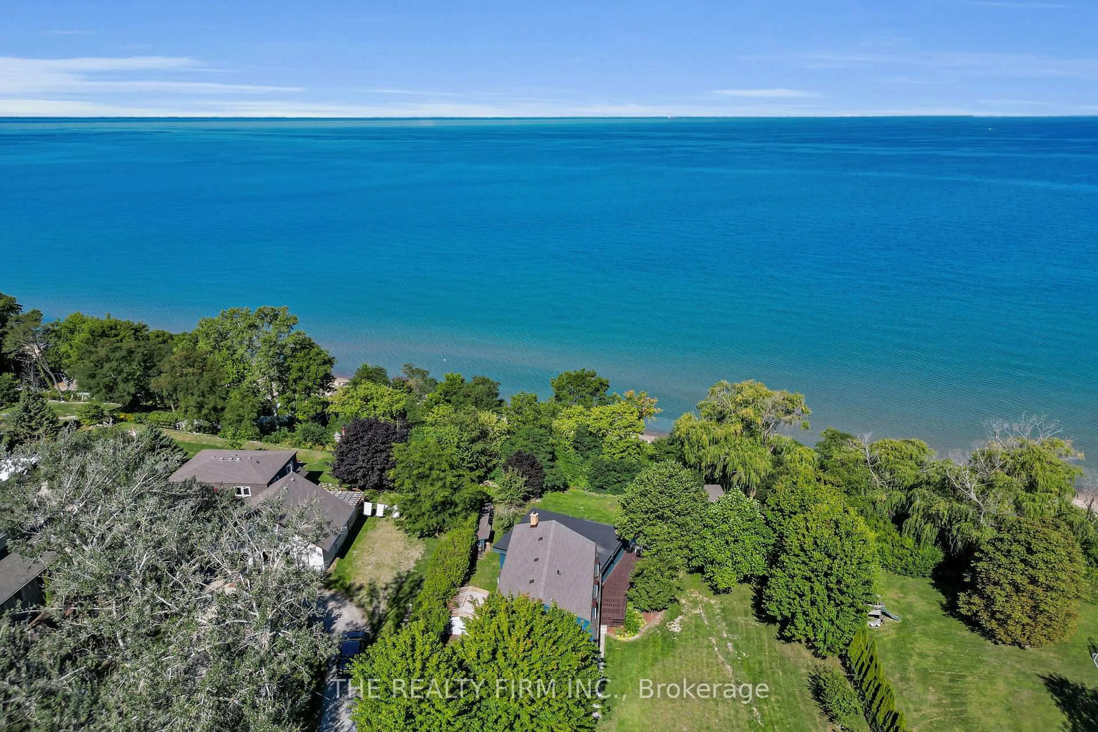 A pic from outside/outdoor area/front of a property/back of a property/a pic from drone, water/lake/river/ocean view for 3692 Beverly Glen, Plympton-Wyoming Ontario N0N 1E0