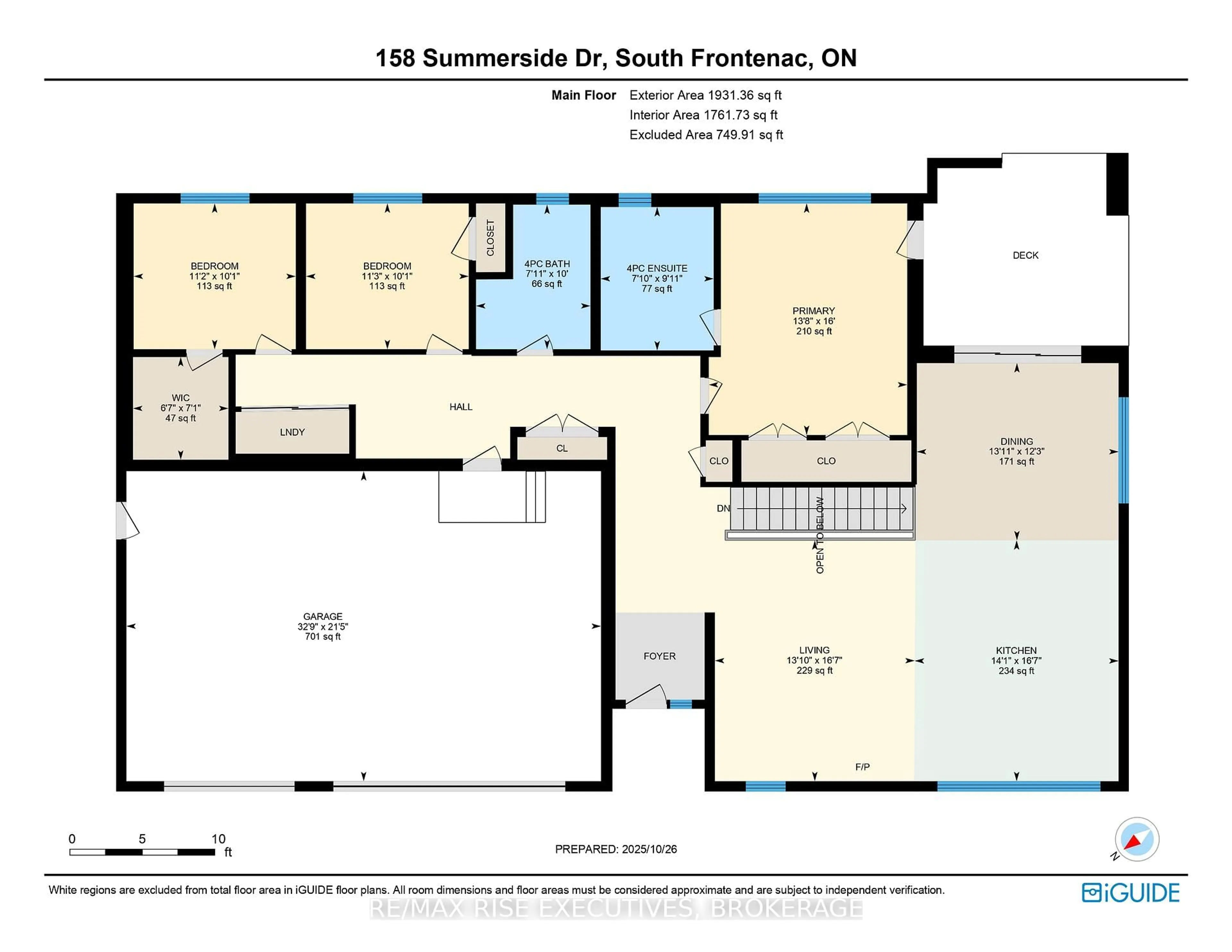 Floor plan for 158 Summerside Dr, Inverary Ontario K0H 1X0