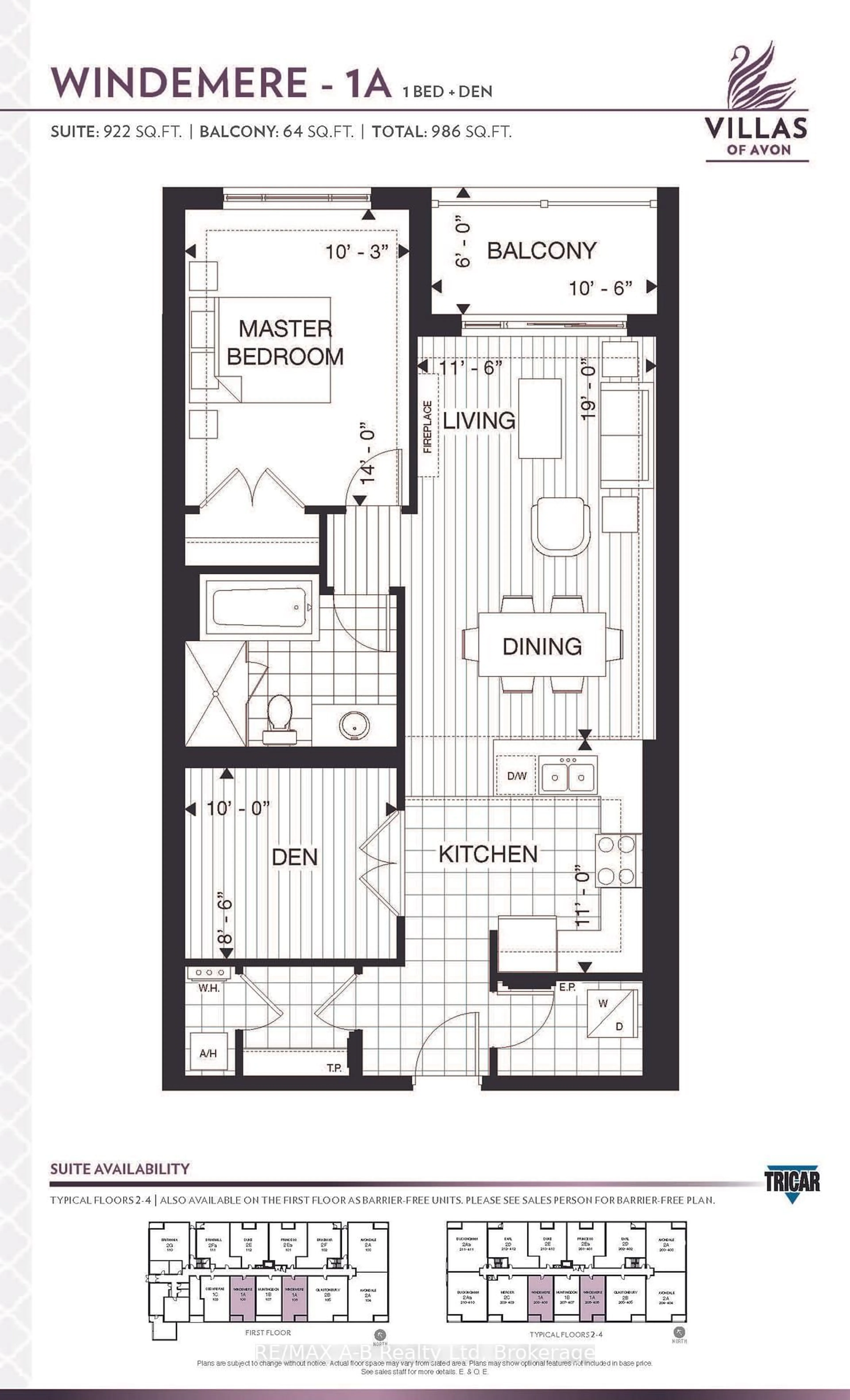 Floor plan for 255 John St #206, Stratford Ontario N5A 0G7