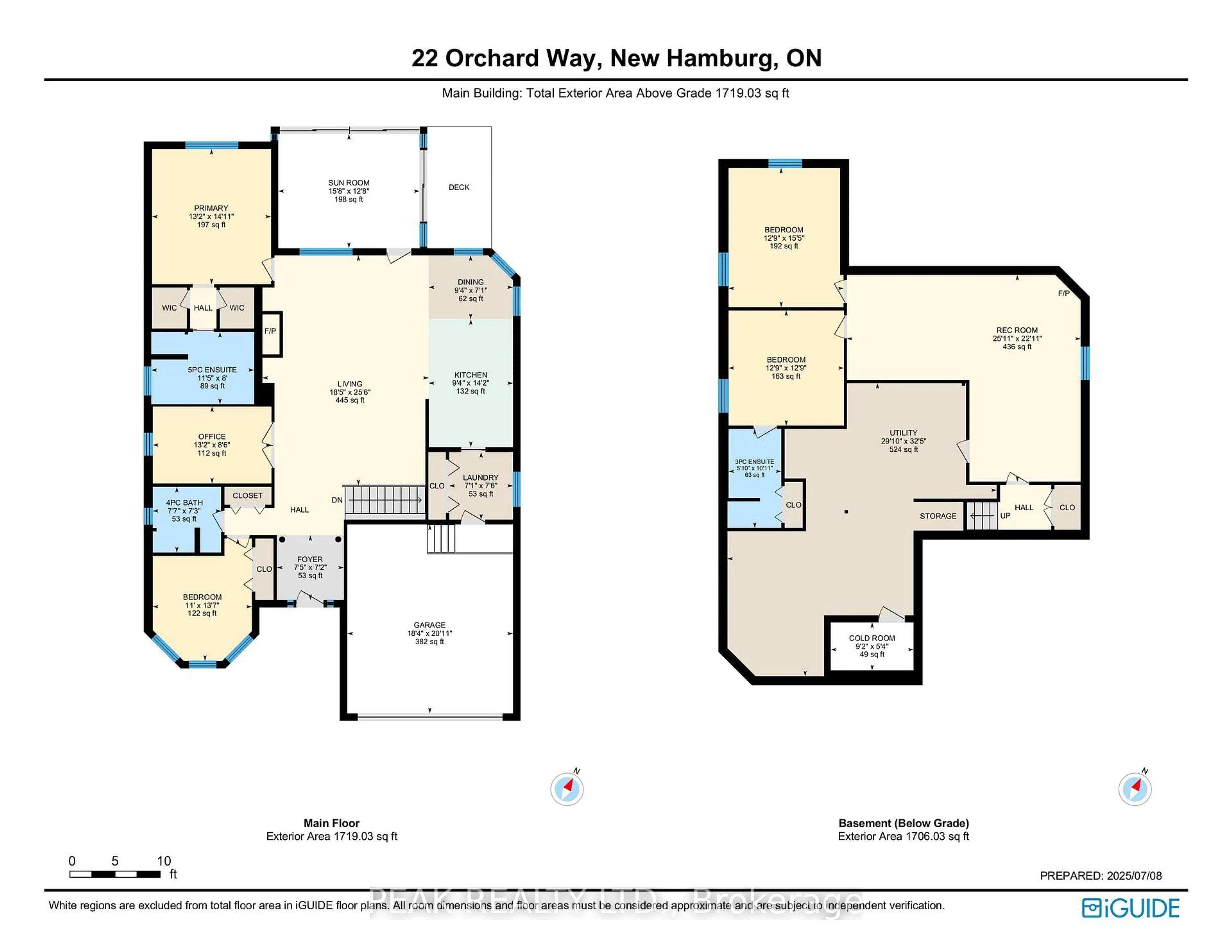 Floor plan for 22 Orchard Way, Wilmot Ontario N3A 4P7