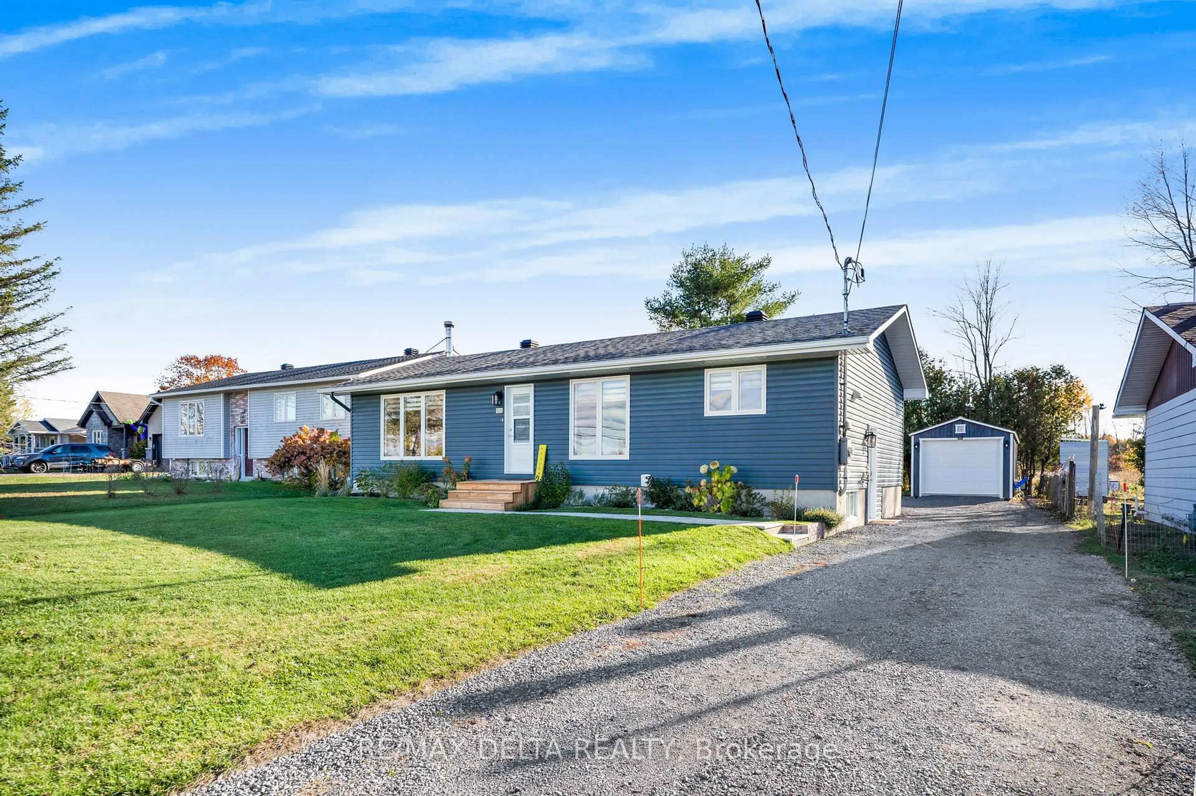 Home with vinyl exterior material, street for 3676 Principale St, Alfred and Plantagenet Ontario K0A 3K0