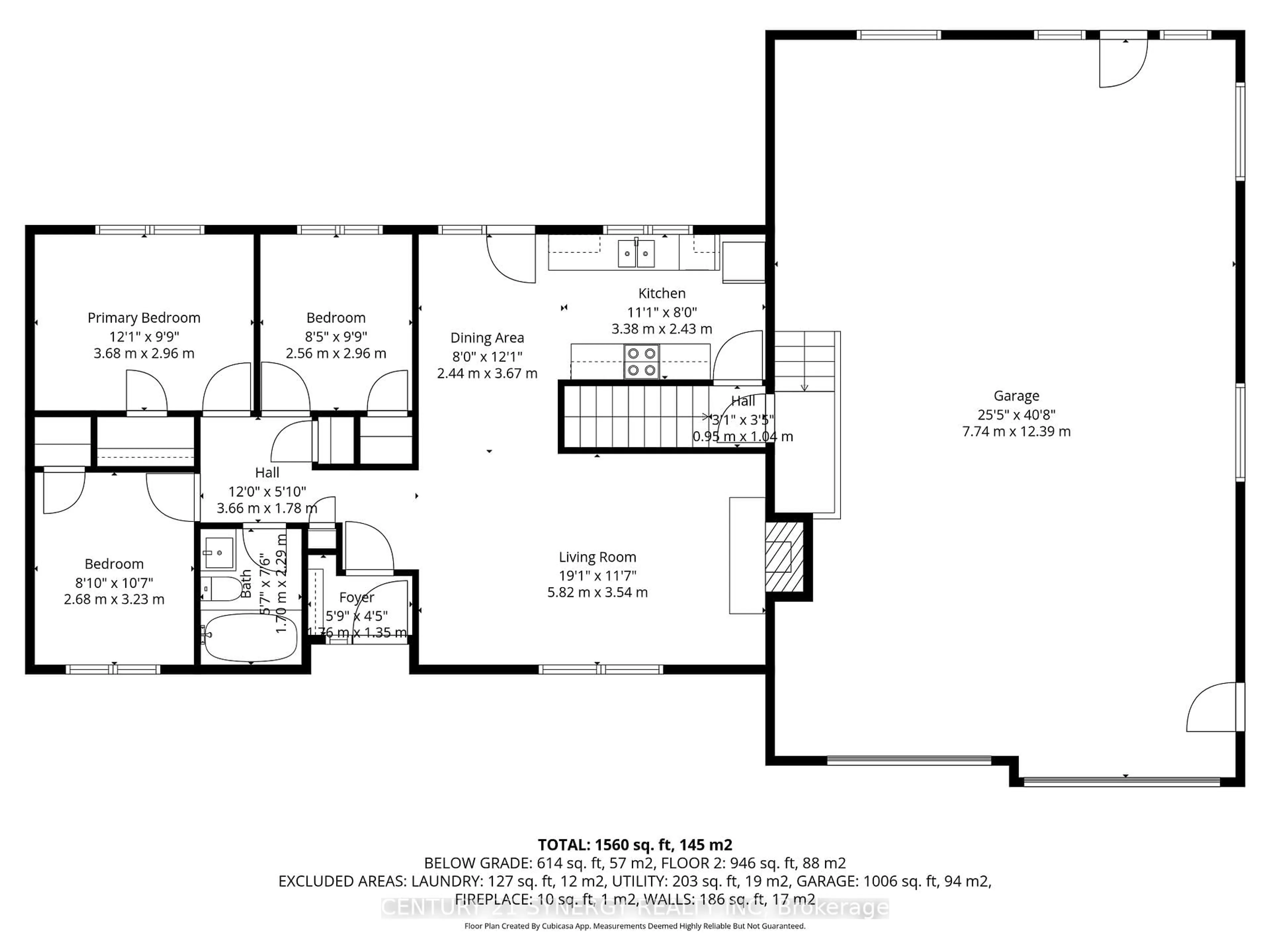 Floor plan for 22 Carola St, Ottawa Ontario K2G 0Y1