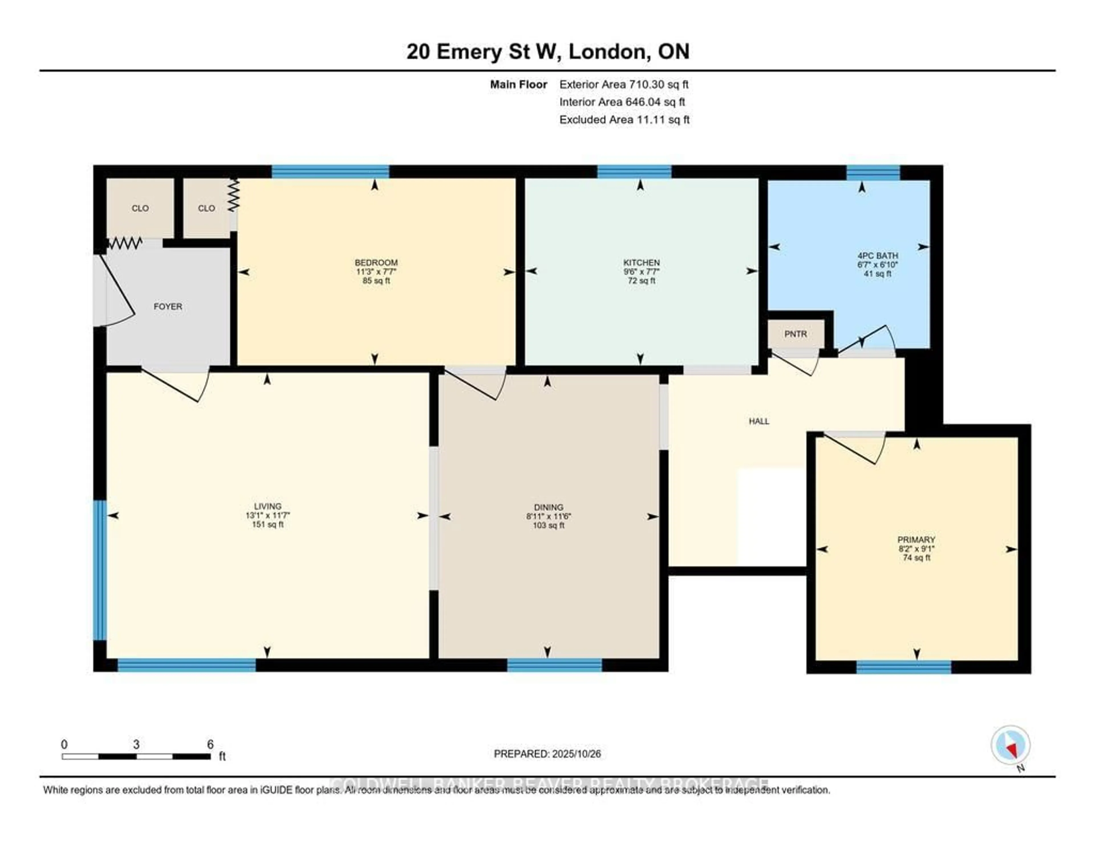 Floor plan for 20 Emery St, London South Ontario N6J 1R4