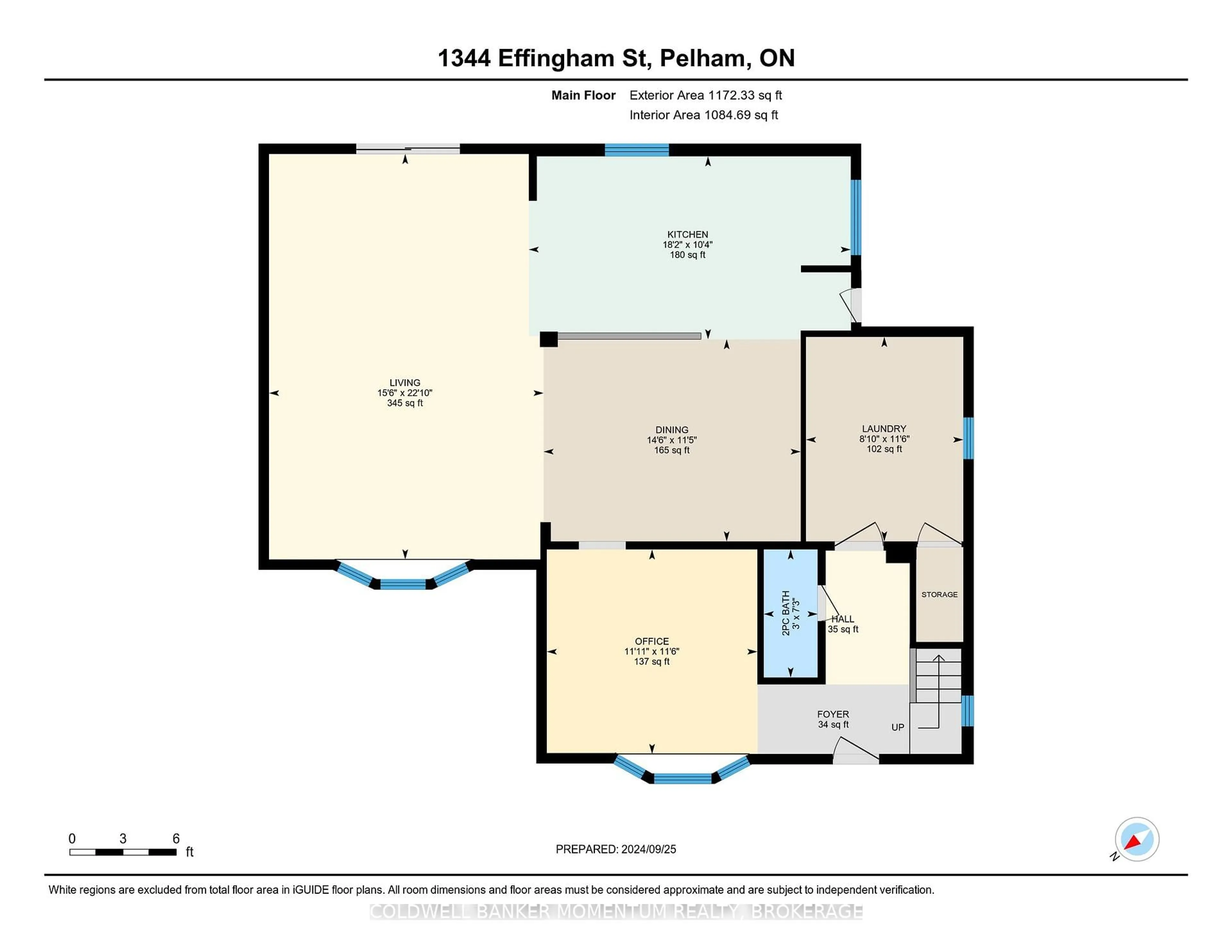Floor plan for 1344 EFFINGHAM St, Pelham Ontario L0S 1M0