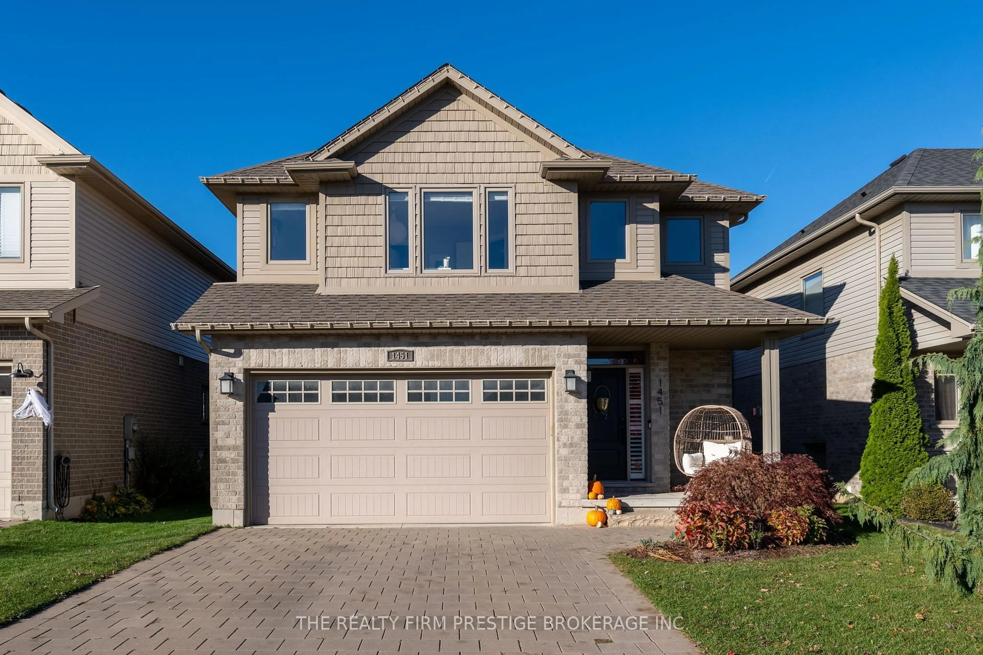 Home with brick exterior material, street for 1451 Riverbend Rd, London South Ontario N6K 0E7