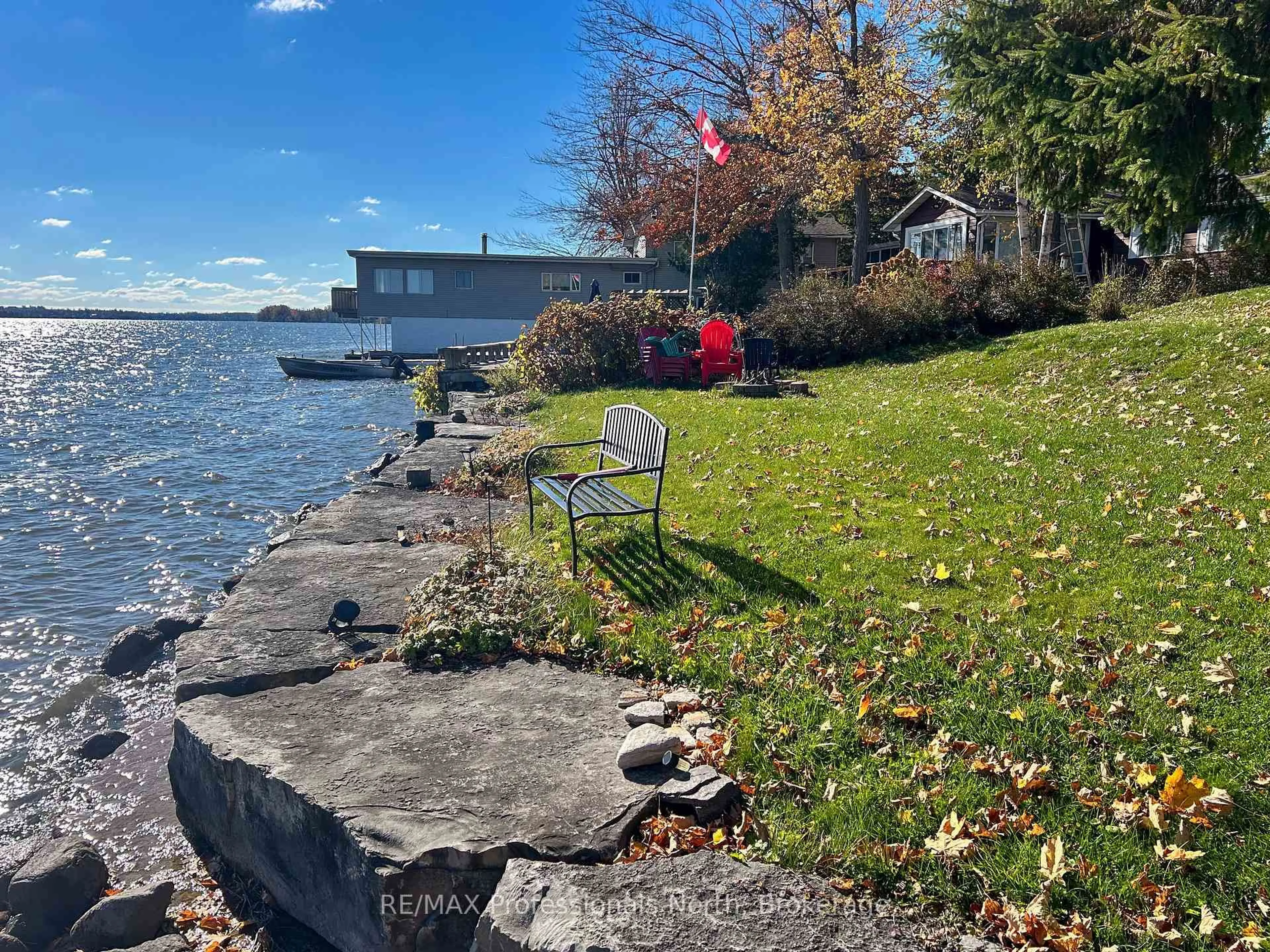 Patio, water/lake/river/ocean view for 563 Dalhaven Rd, Selwyn Ontario K9J 6X2