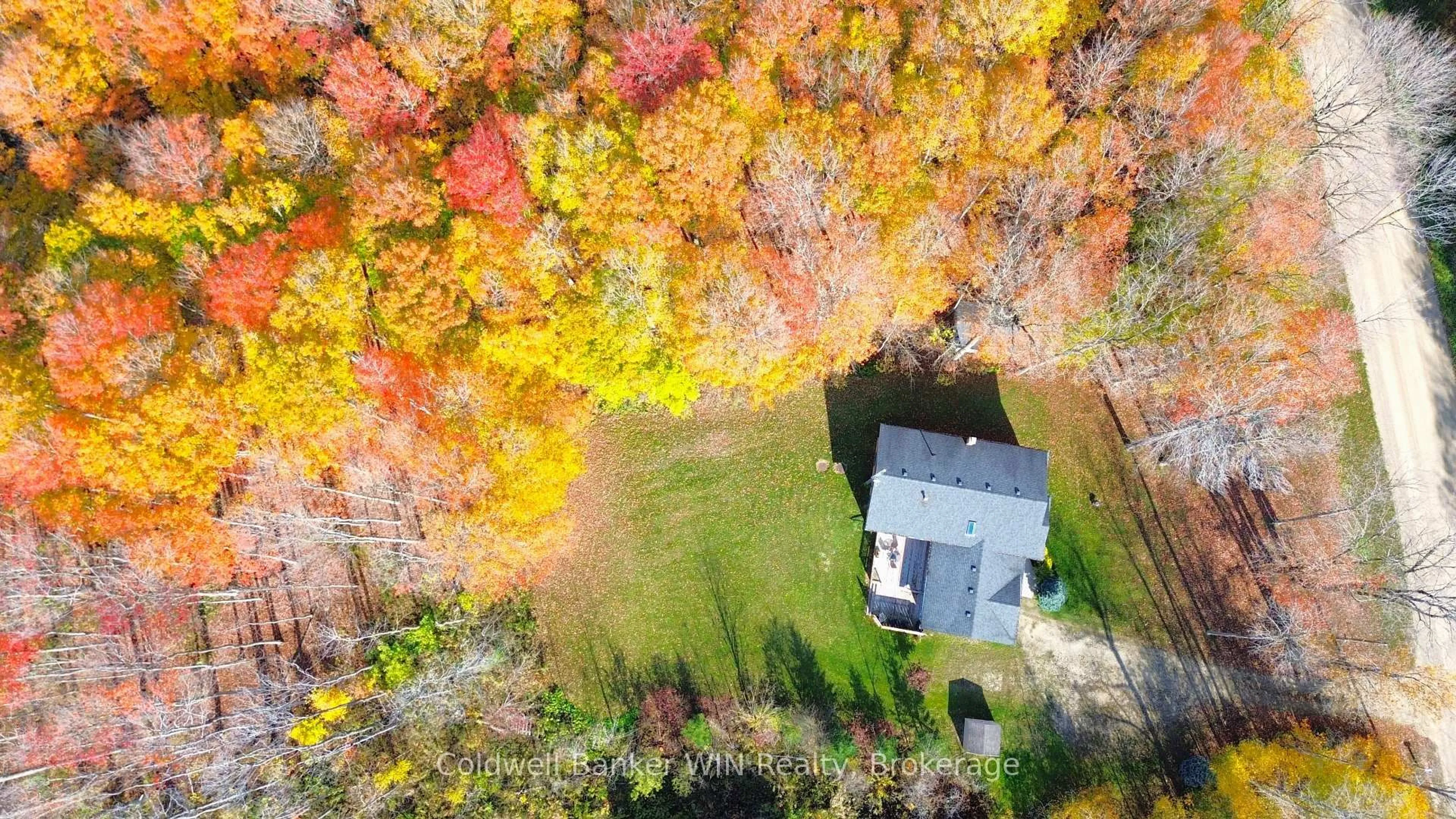 A pic from outside/outdoor area/front of a property/back of a property/a pic from drone, forest/trees view for 412112 Southgate Side Rd 41, Southgate Ontario N0G 2A0