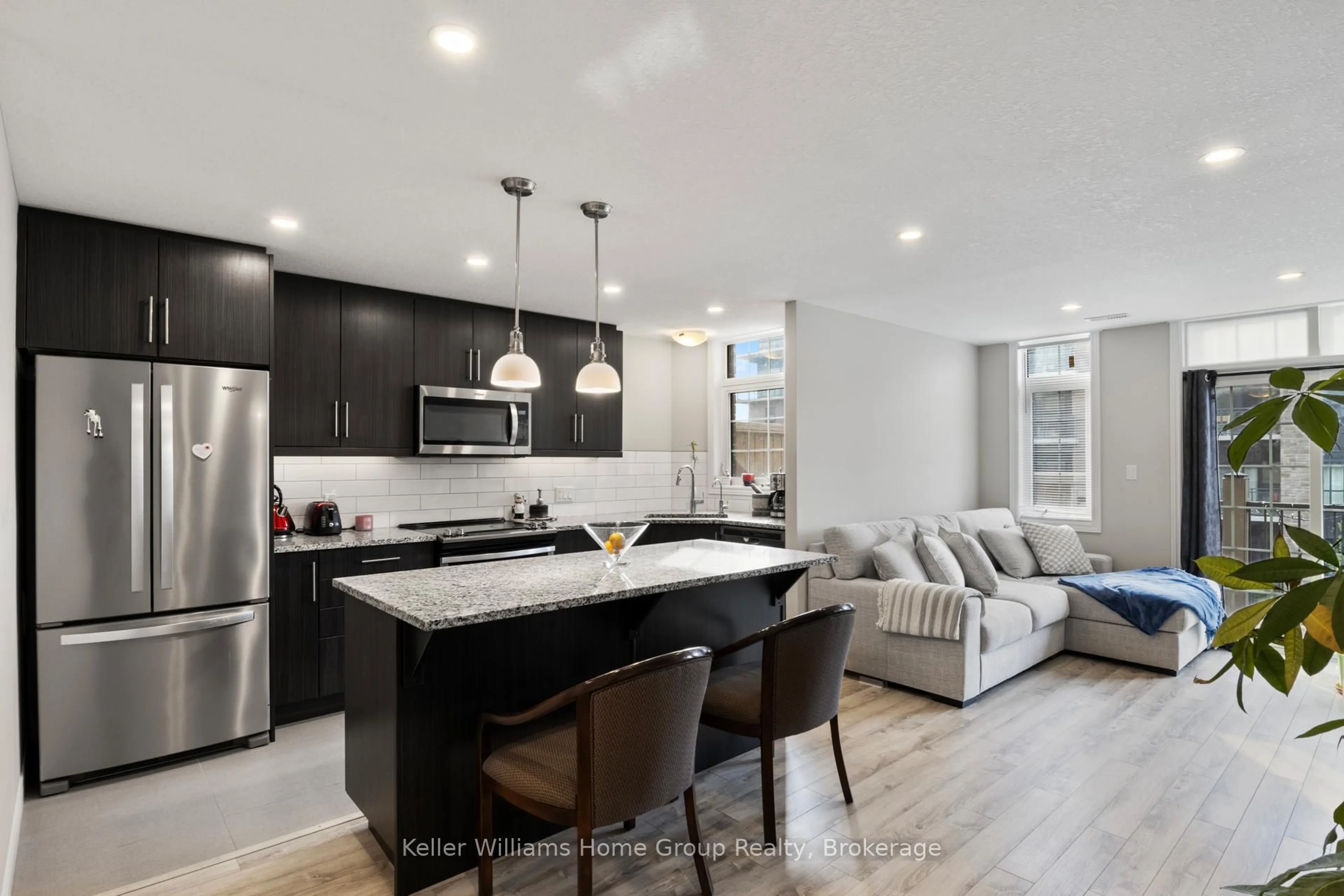 Open concept kitchen, unknown for 333 Gosling Gdns #314, Guelph Ontario N1L 0M1