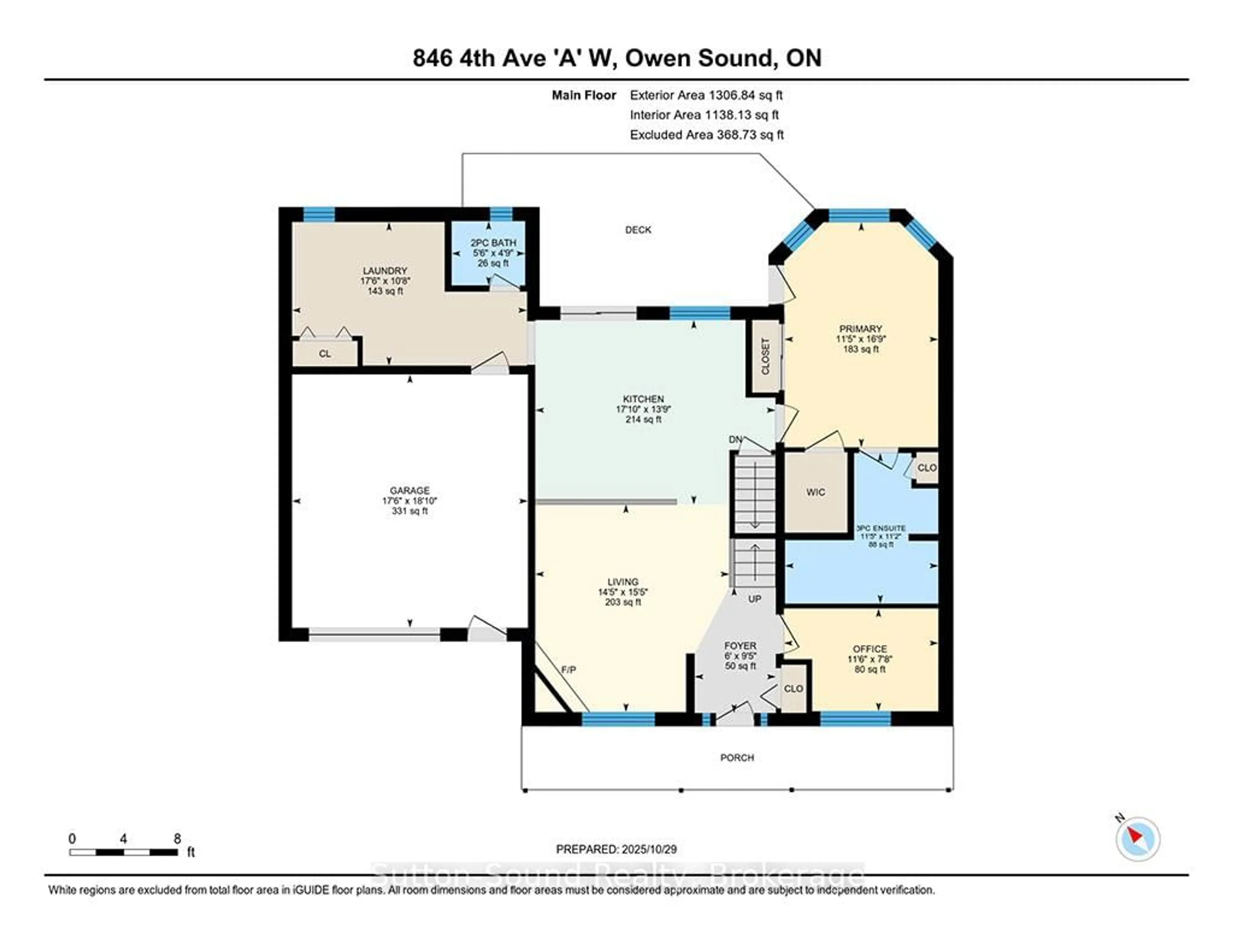 Floor plan for 846 4TH AVENUE A, Owen Sound Ontario N4K 4Z8