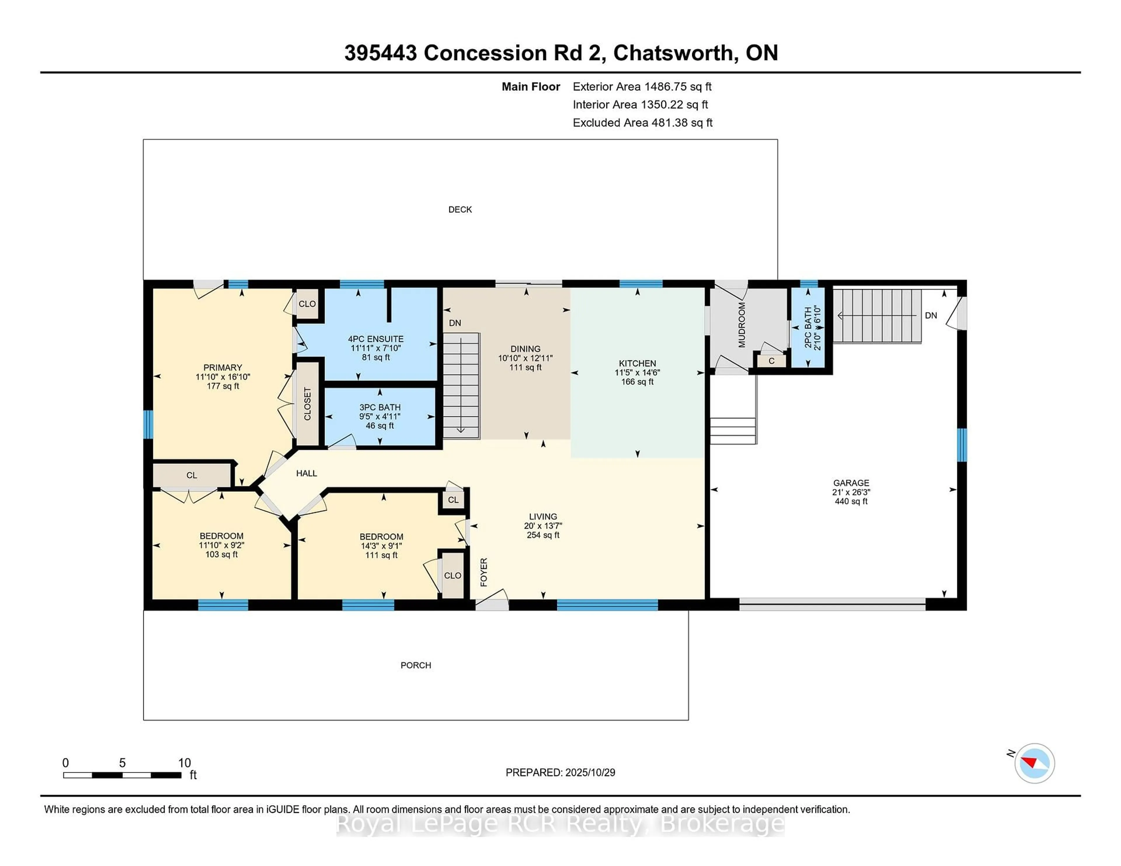 Floor plan for 395443 2 Concession, Chatsworth Ontario N0H 2V0