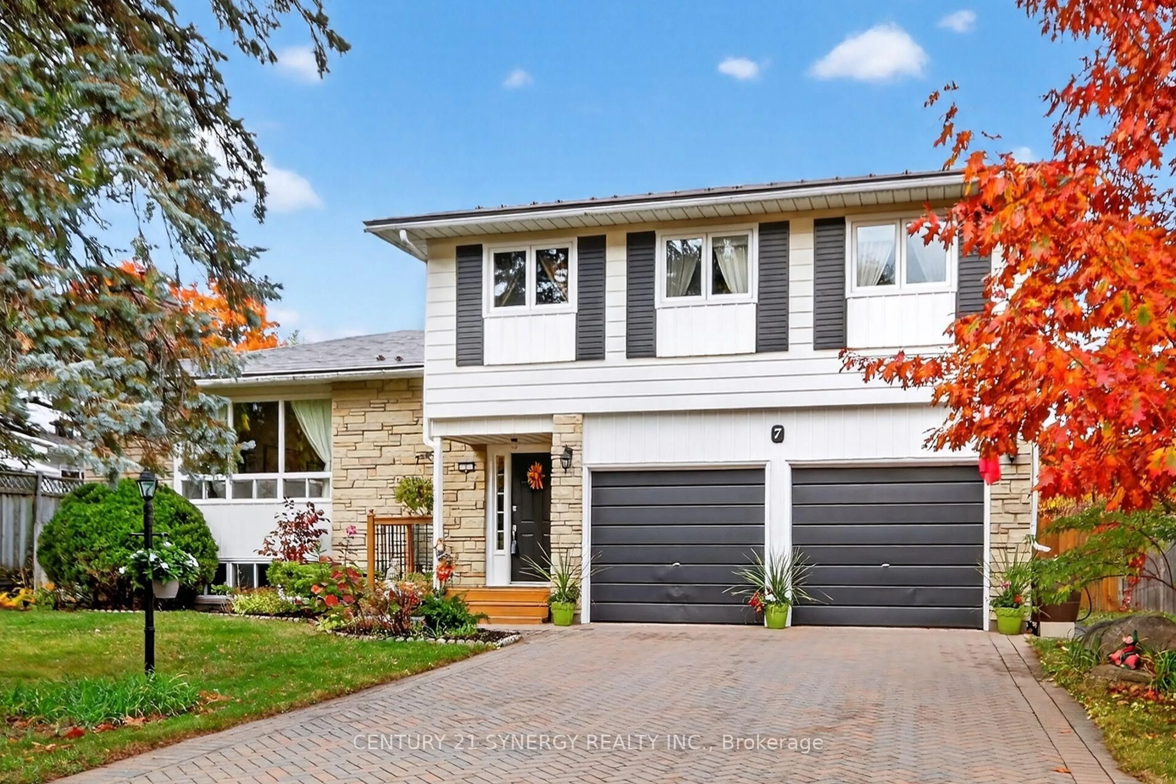 Home with brick exterior material, street for 7 St Remy Dr, Barrhaven Ontario K2J 1A5