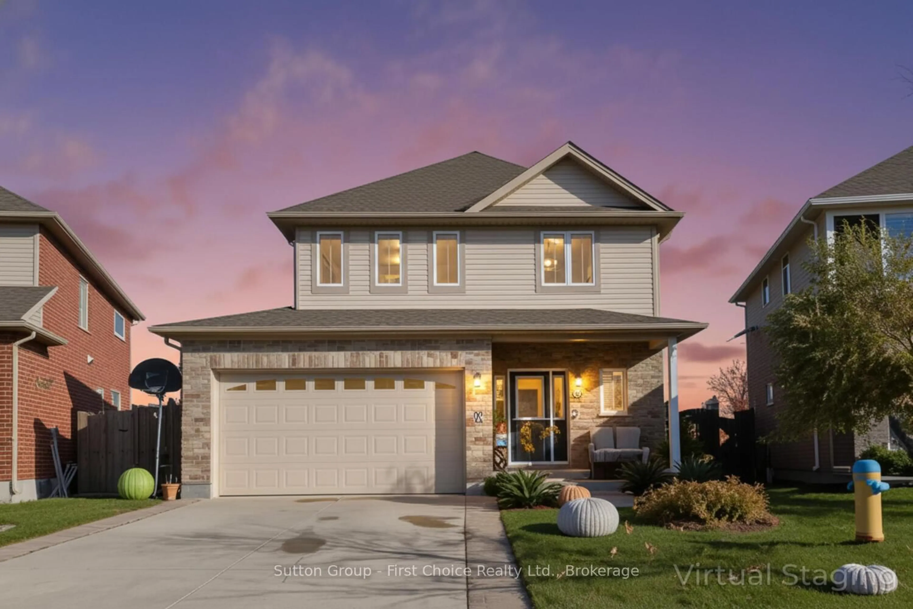 Home with vinyl exterior material, street for 60 Brown St, Stratford Ontario N5A 0B8