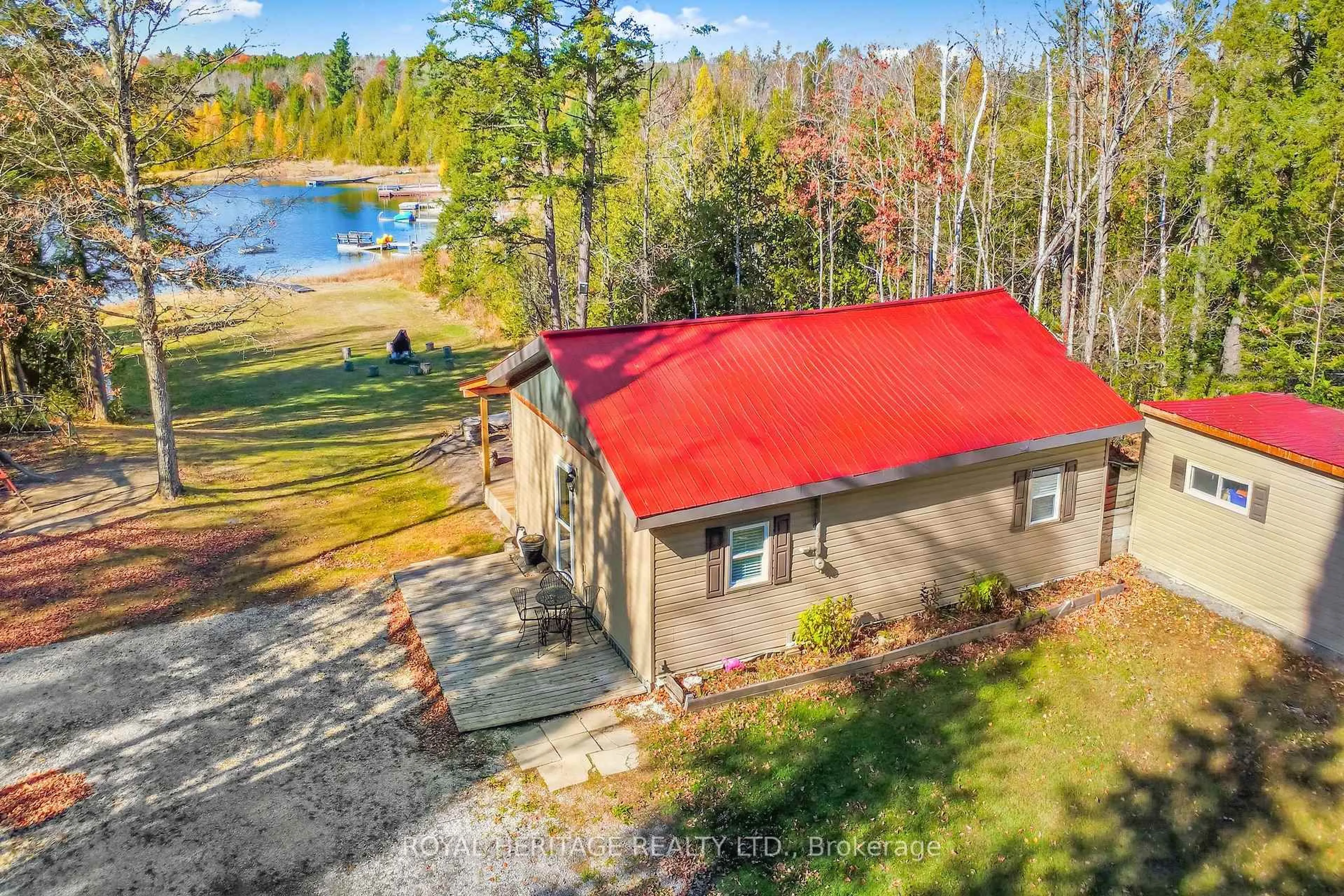 A pic from outside/outdoor area/front of a property/back of a property/a pic from drone, water/lake/river/ocean view for 775 Darling Concession 7 Rd, Clayton Ontario K0A 1P0