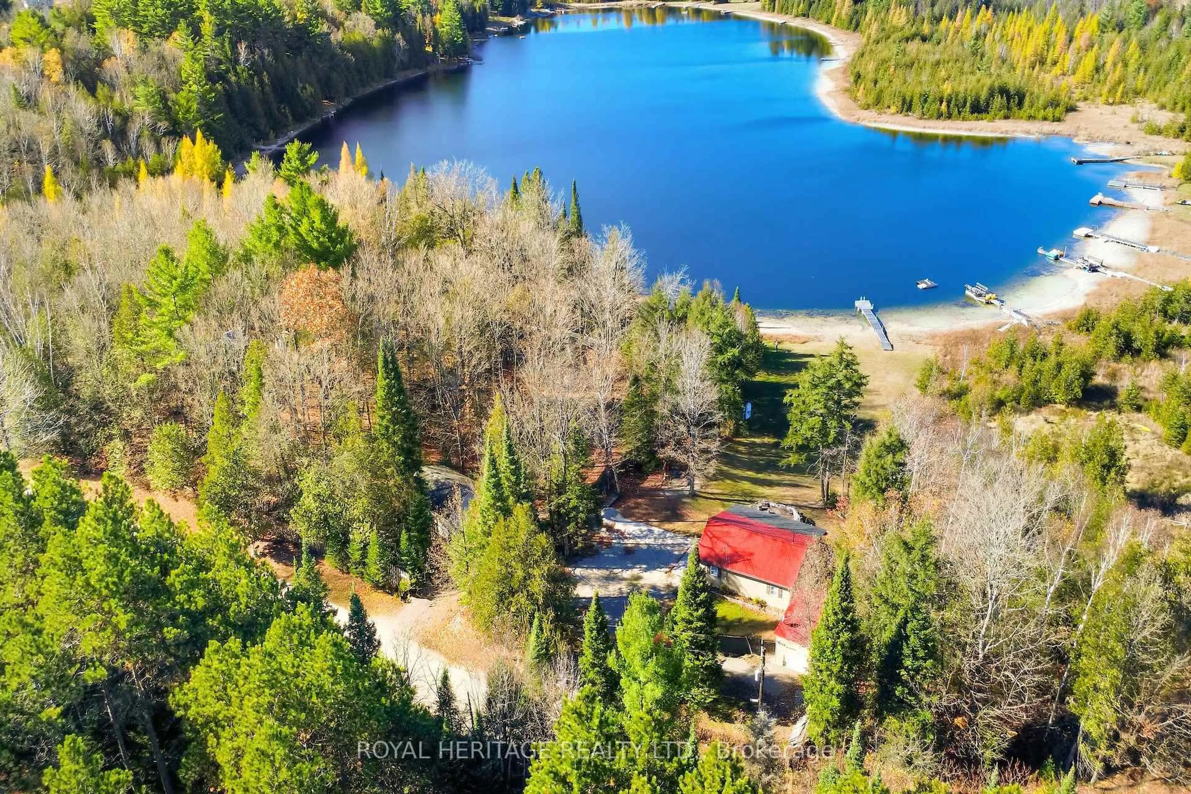 A pic from outside/outdoor area/front of a property/back of a property/a pic from drone, water/lake/river/ocean view for 775 Darling Concession 7 Rd, Clayton Ontario K0A 1P0