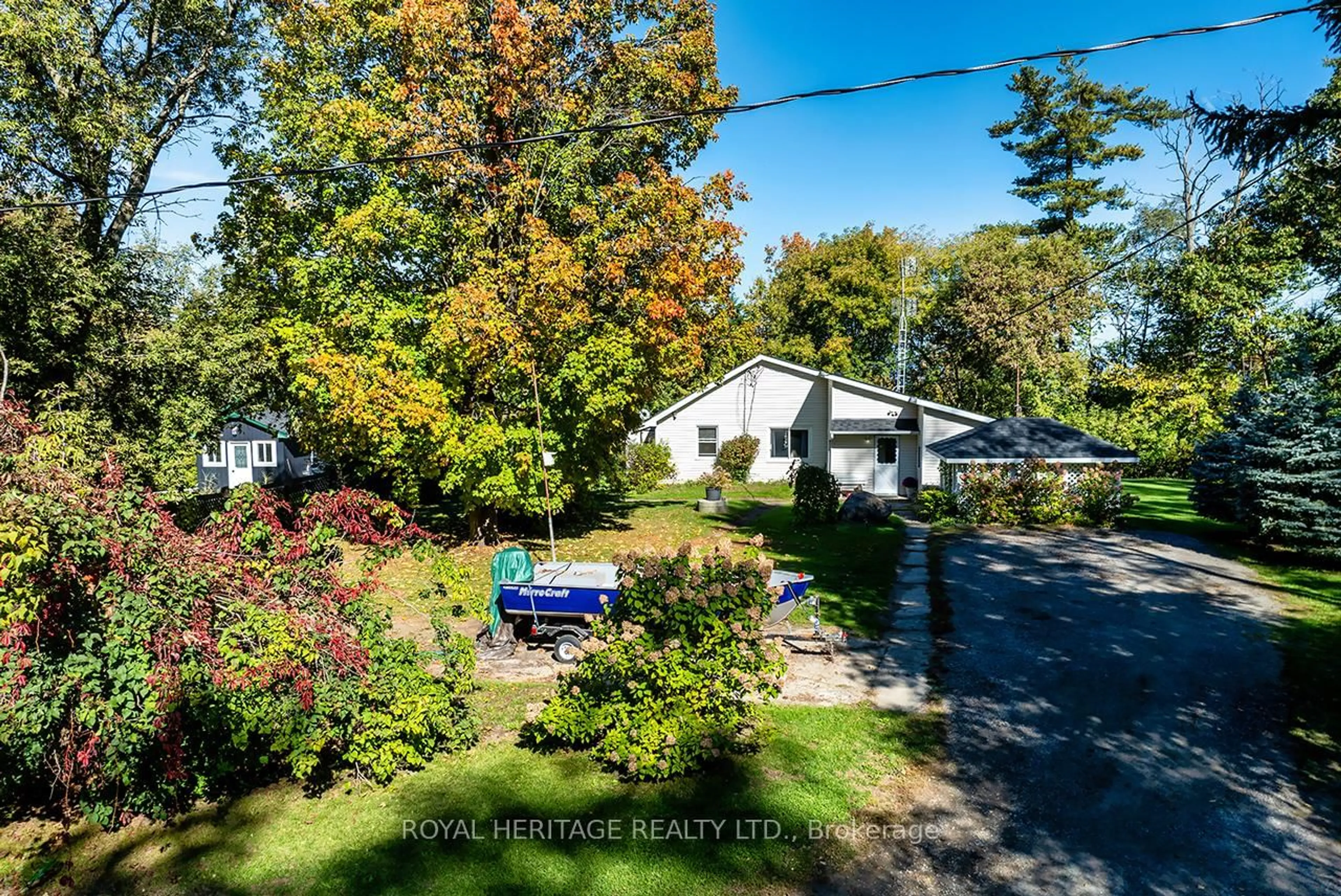 A pic from outside/outdoor area/front of a property/back of a property/a pic from drone, street for 5073 Ridge St, Hamilton Township Ontario K0L 1E0