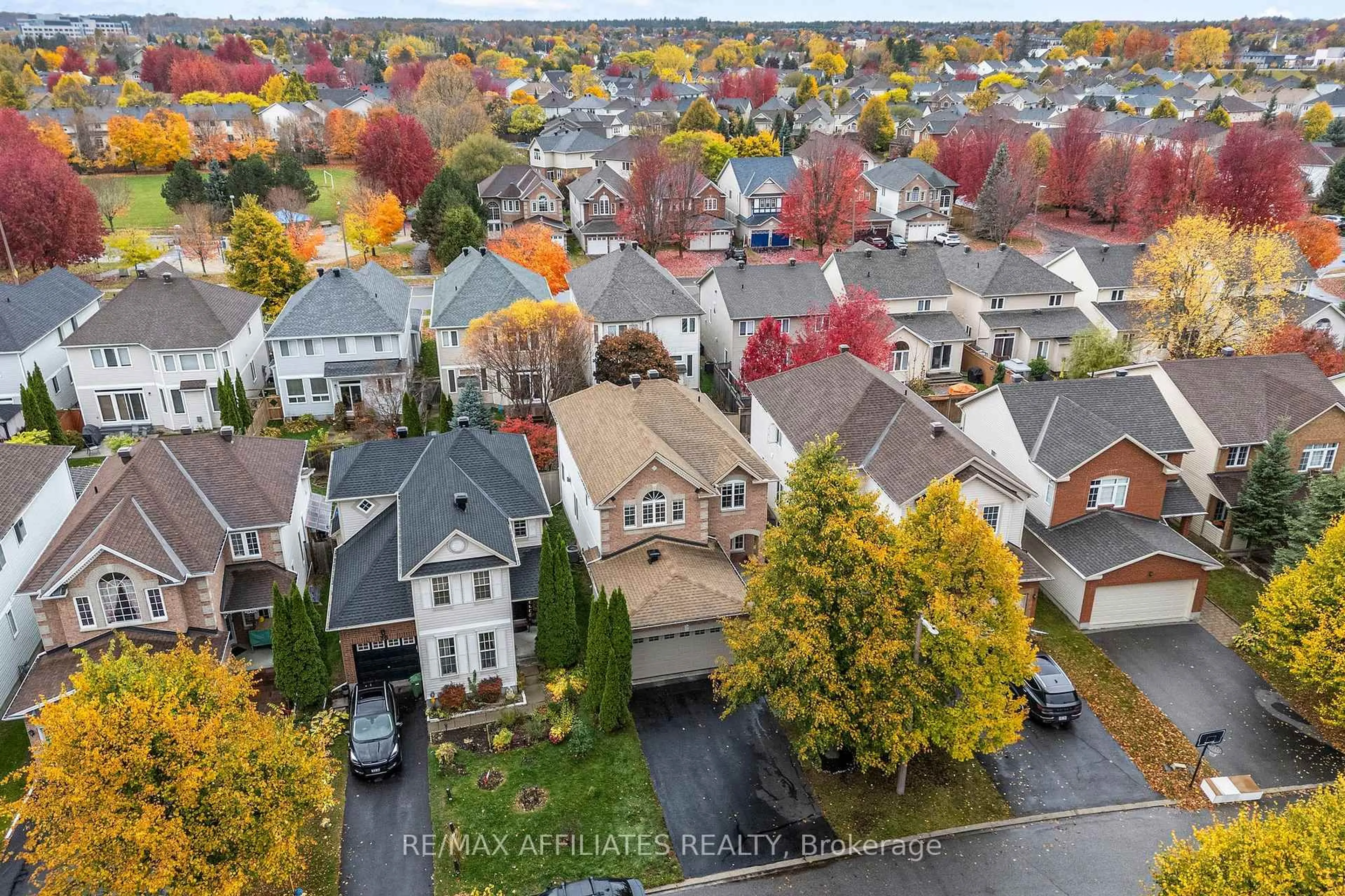 A pic from outside/outdoor area/front of a property/back of a property/a pic from drone, street for 34 Catterick Cres, Ottawa Ontario K2K 3M5
