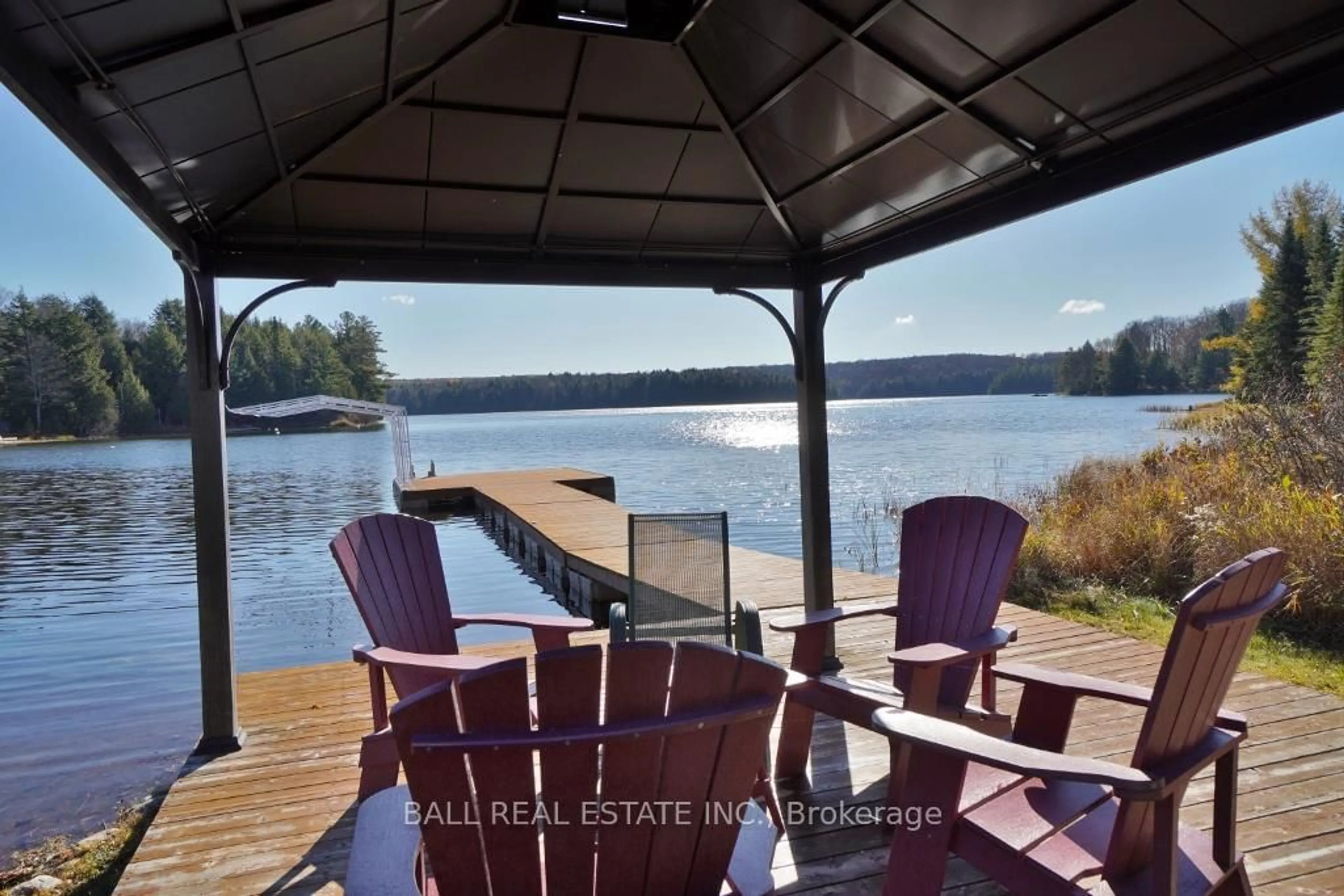 Patio, water/lake/river/ocean view for 1030 Wapiti Cl Clse, Highlands East Ontario K0L 2A0