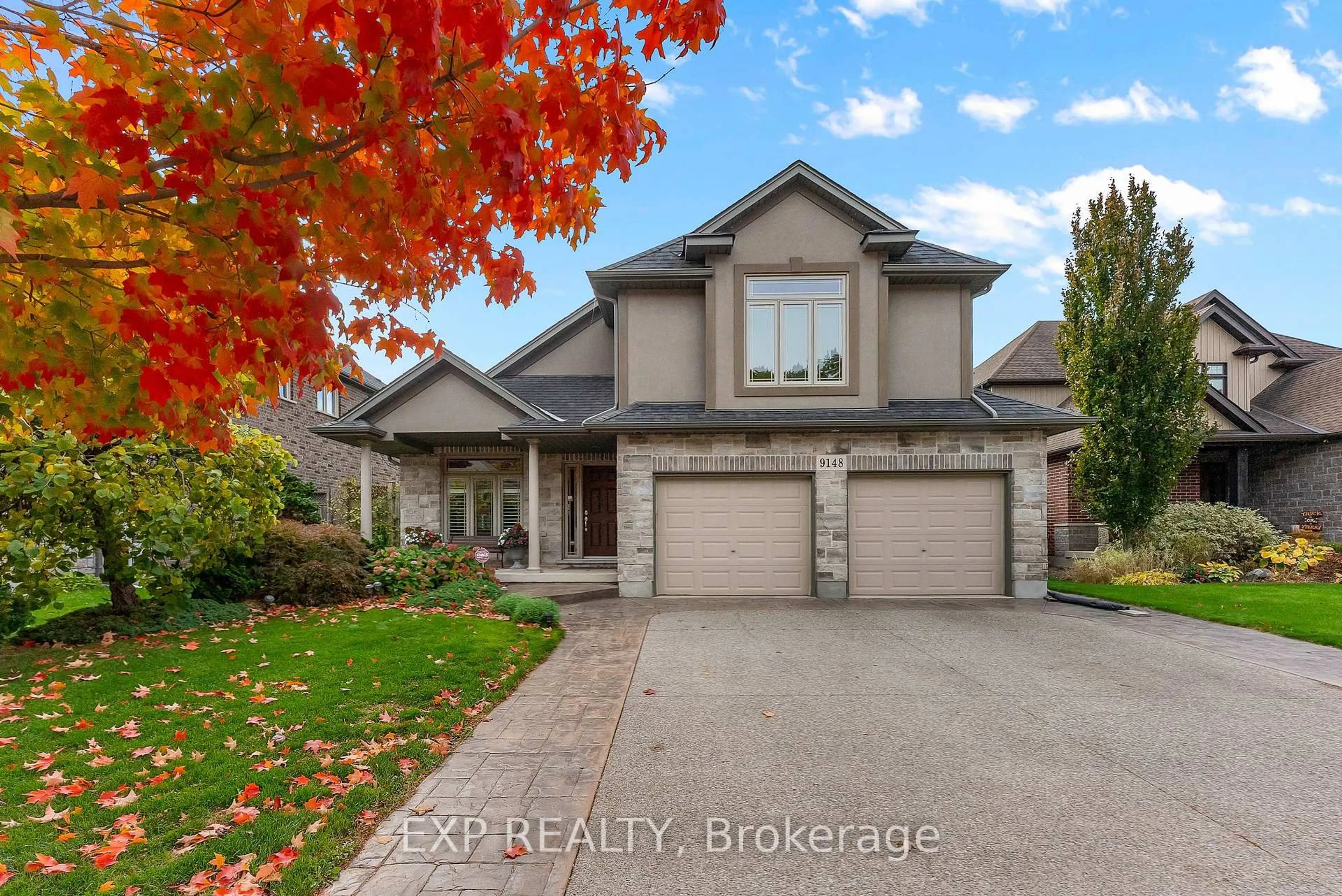 Home with brick exterior material, street for 9148 Tapestry Crt, Niagara Falls Ontario L2H 0E2